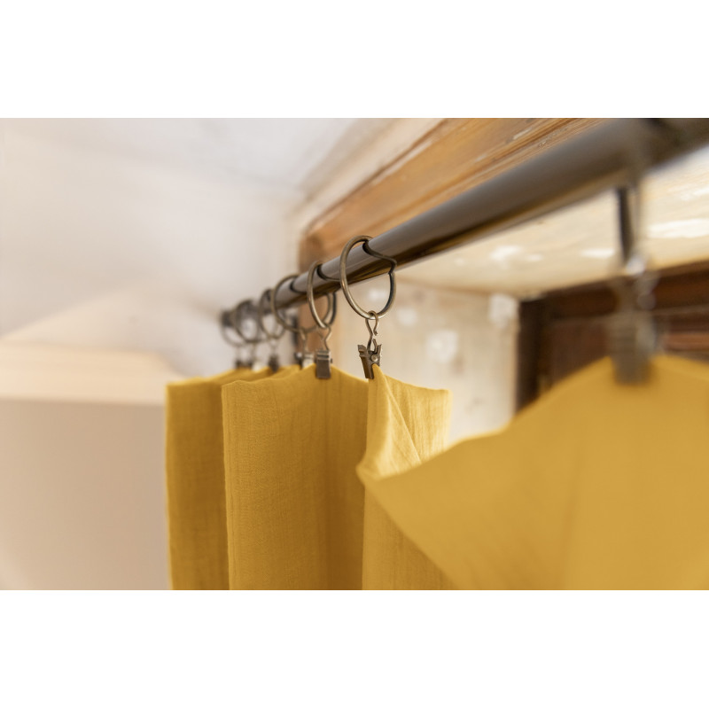 Blackout and Thermal Curtains L'EFFET PAPILLON Yellow