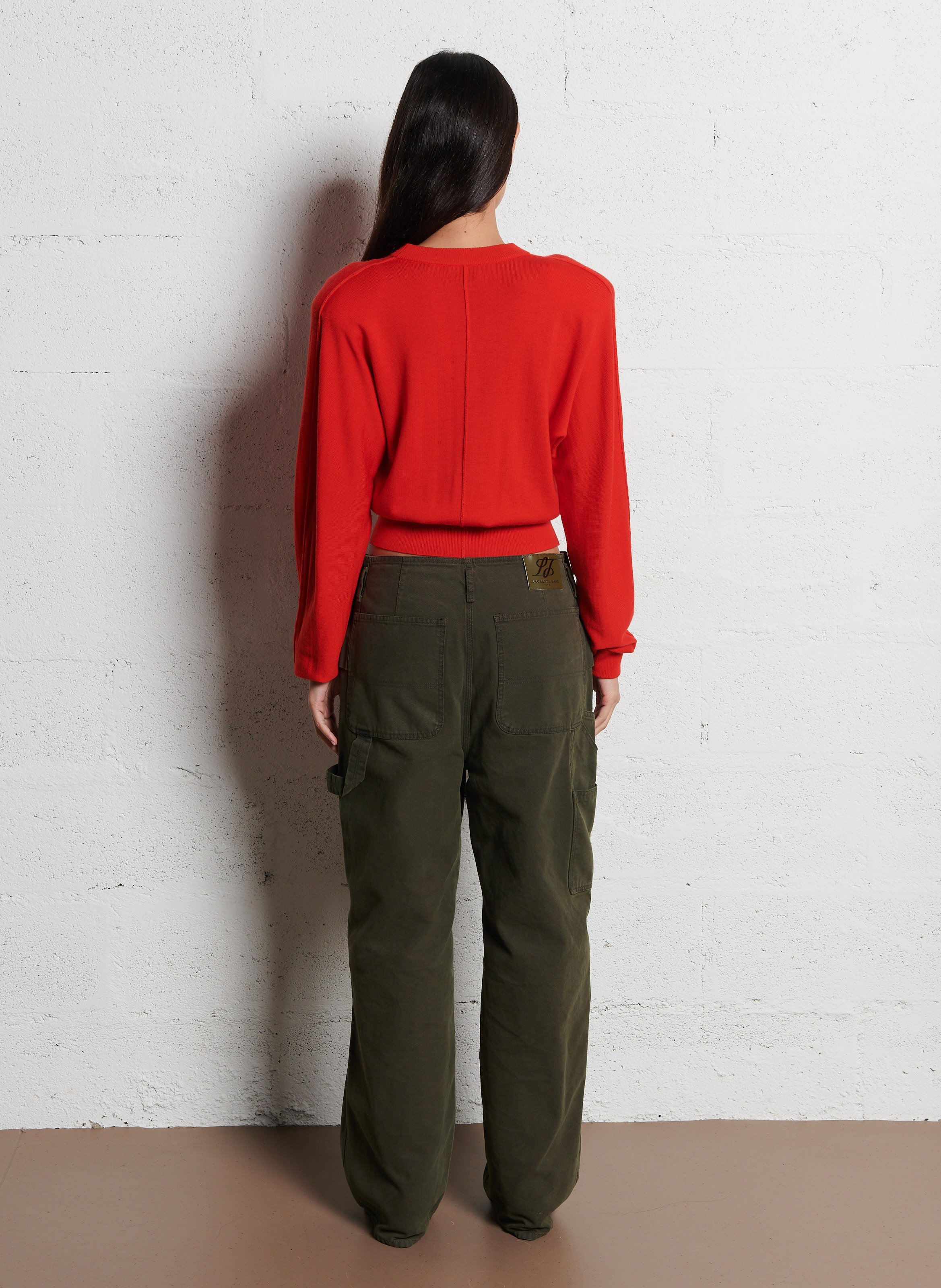 Woleg - Oversize-Wollpullover mit Rundhalsausschnitt LAURENCE BRAS Rot