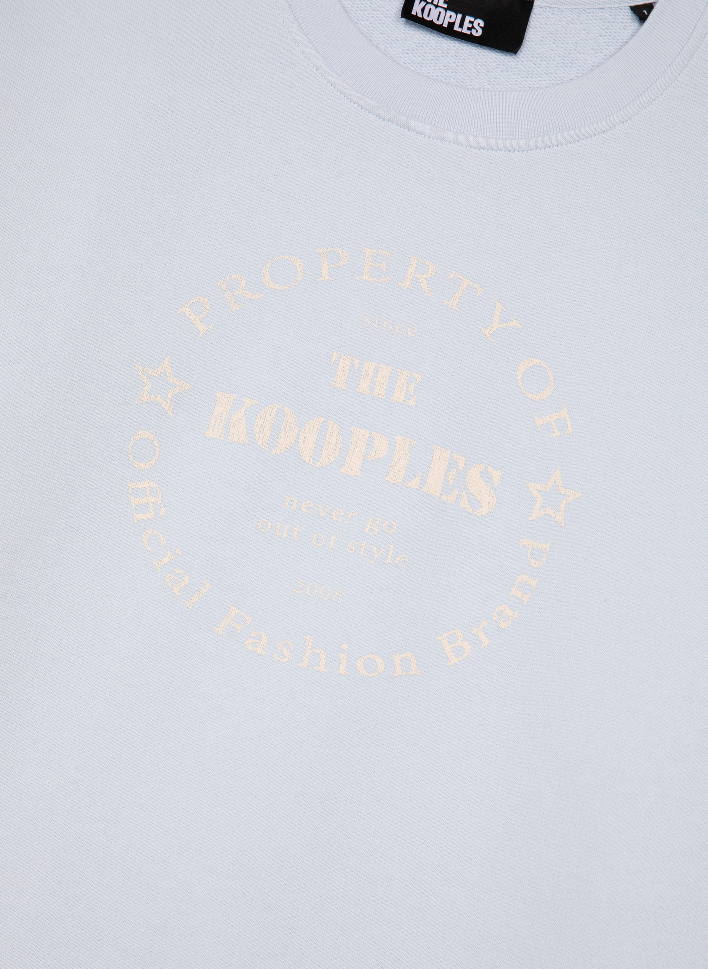 Sweatshirt with screen printing THE KOOPLES Blue