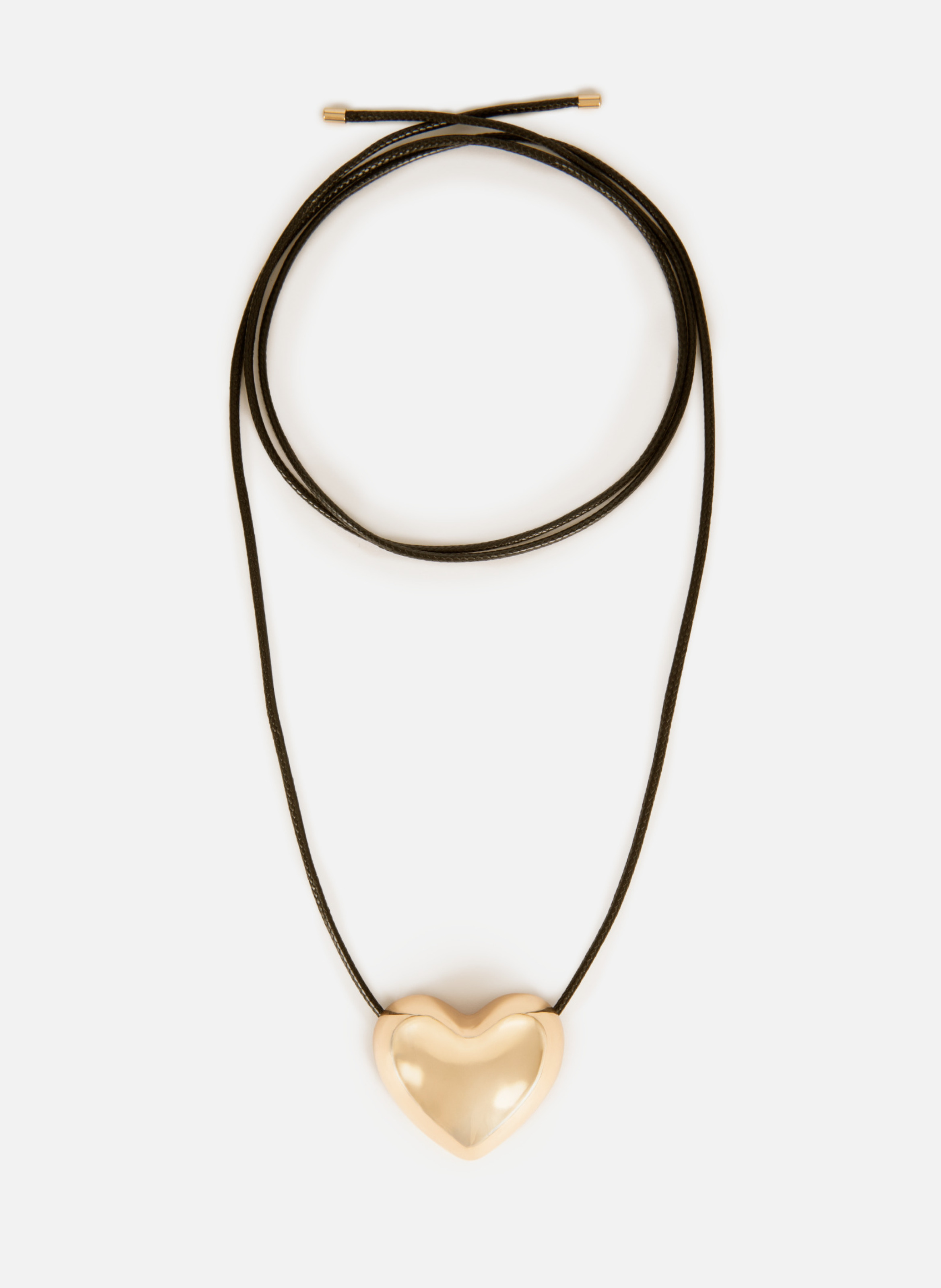 Heart-shaped rhinestone pendant necklace THE KOOPLES