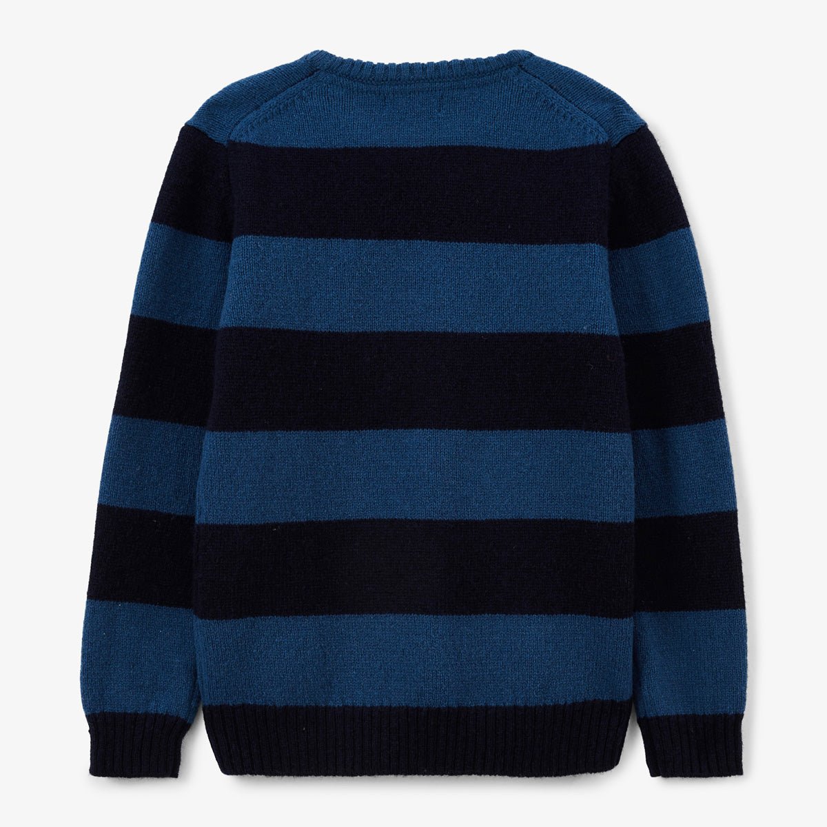 Round neck striped junior sweater SERGE BLANCO Blue