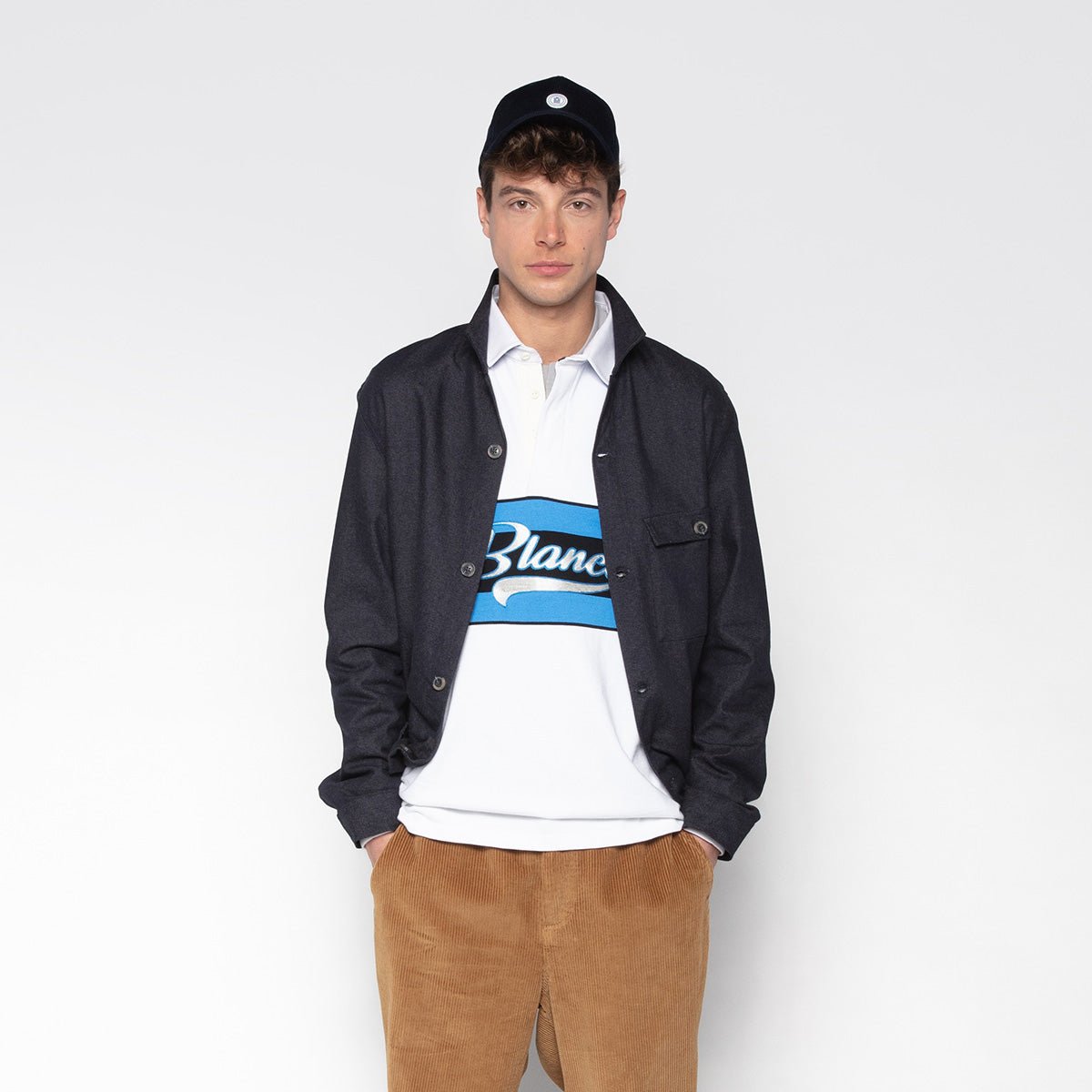 Worker jacket SERGE BLANCO Blue