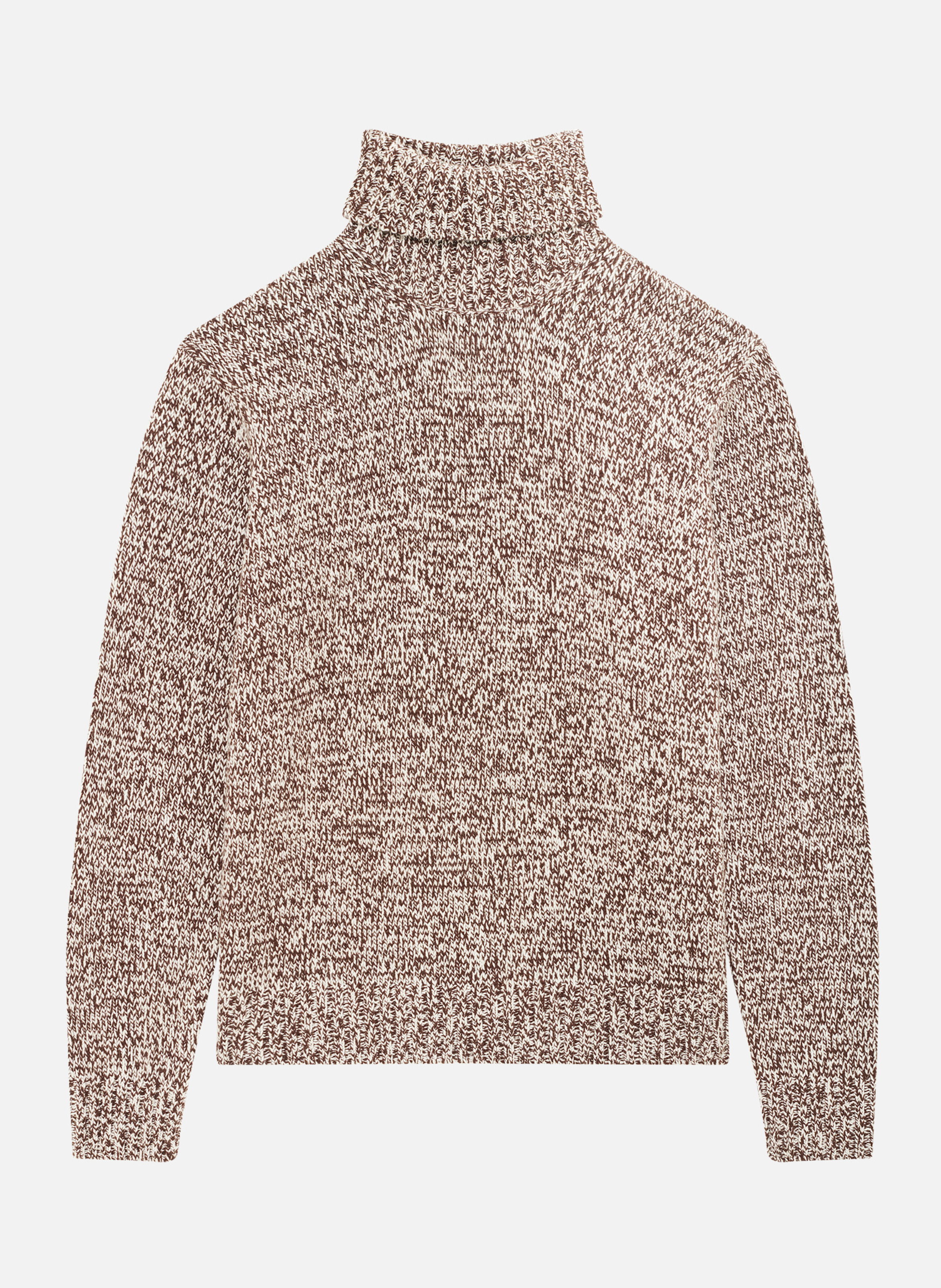 Melange roll-neck sweater THE KOOPLES Beige