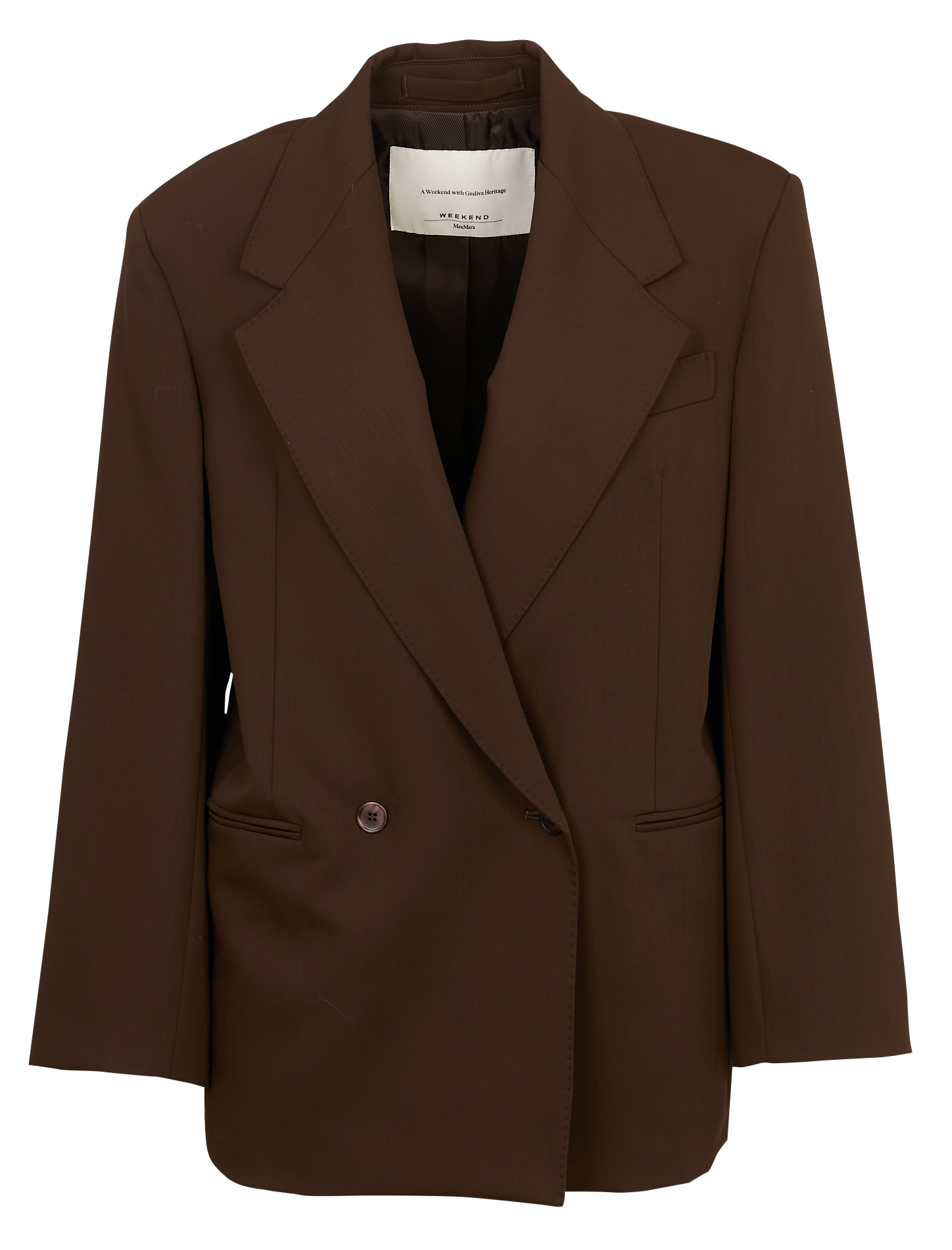 Crepe jacket with tailored collar MAX MARA WEEK END Brown