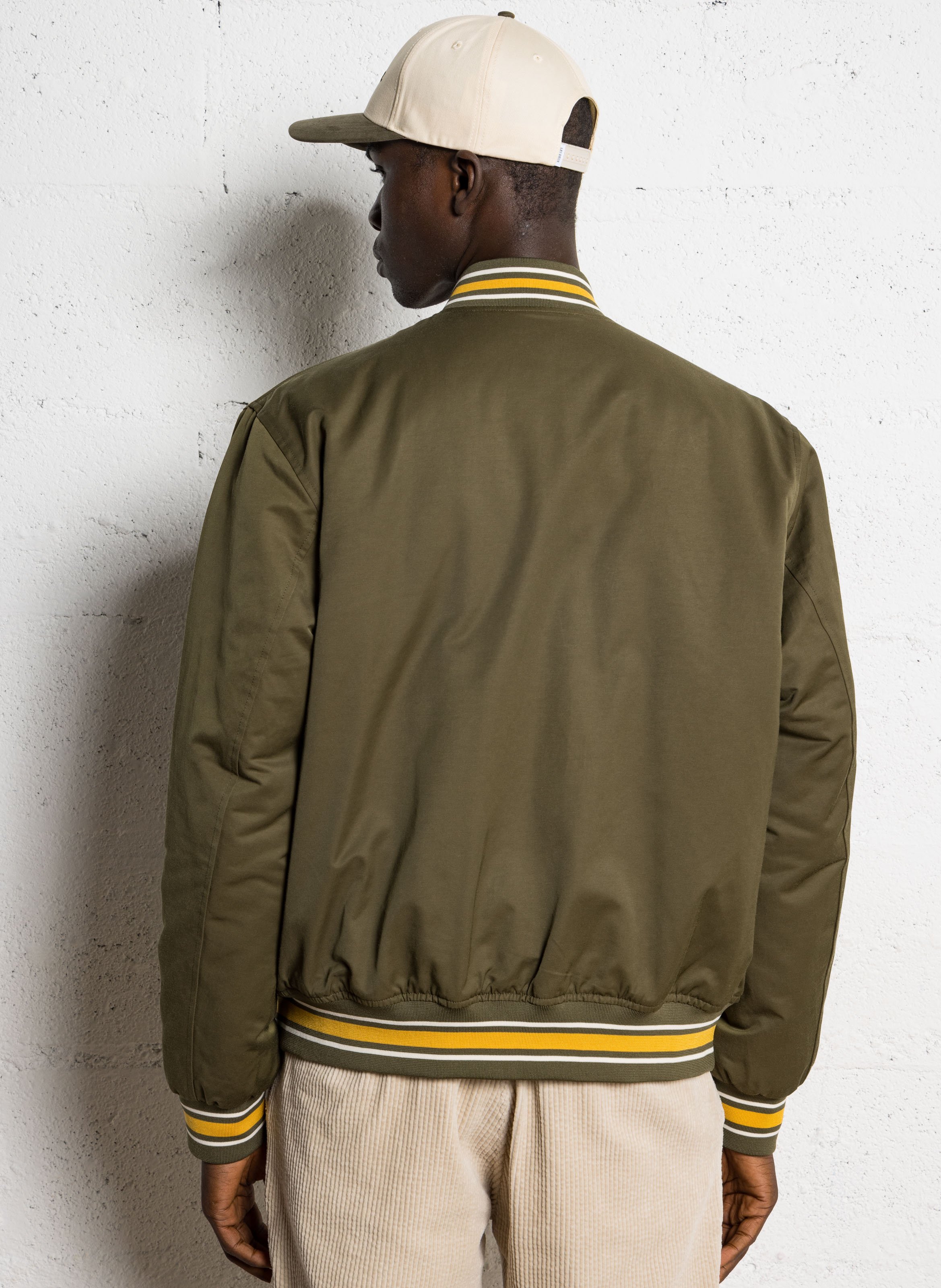 Blouson teddy col rond LES DEUX Kaki