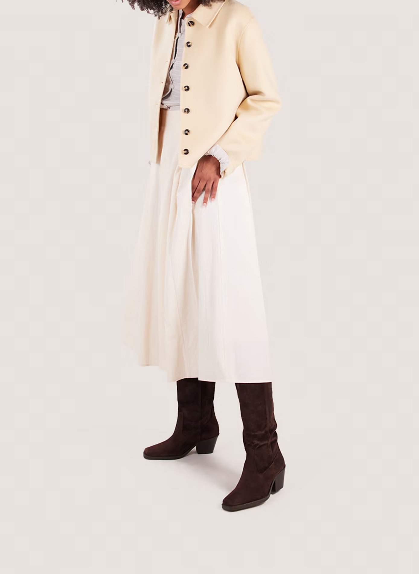 Suede boots JONAK Brown