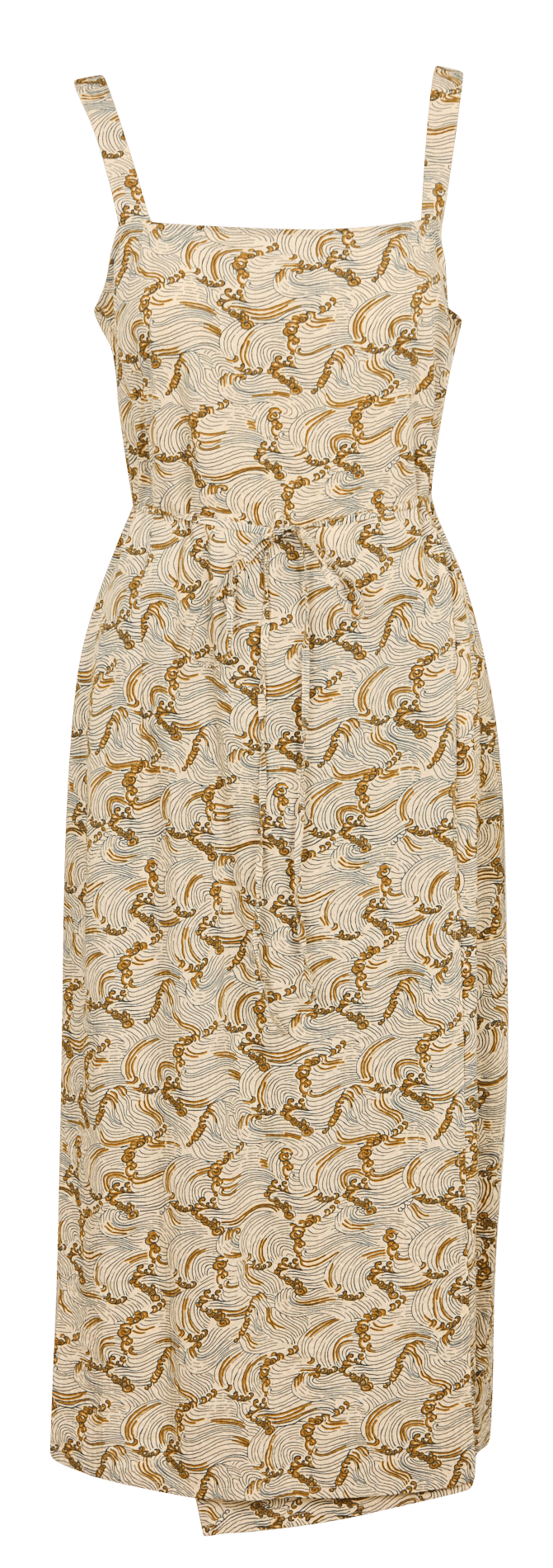 Robe courte imprimée en coton NICE THINGS Beige