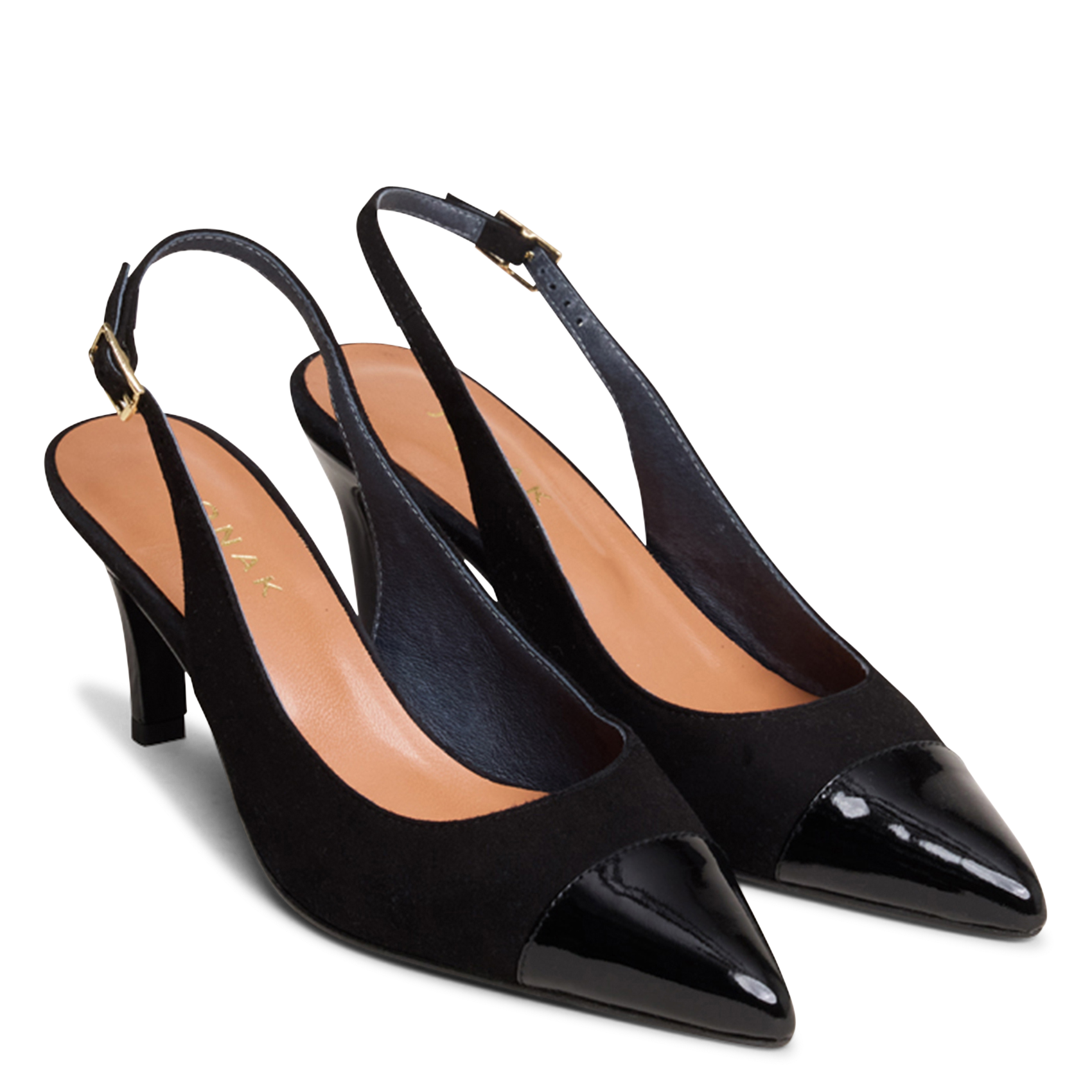 Escarpins en cuir Noir