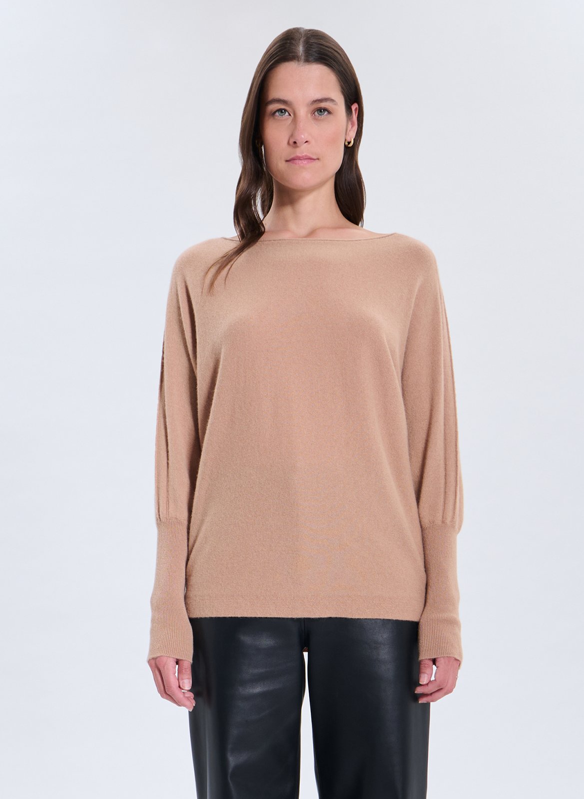 Pull col rond en cachemire ZAPA