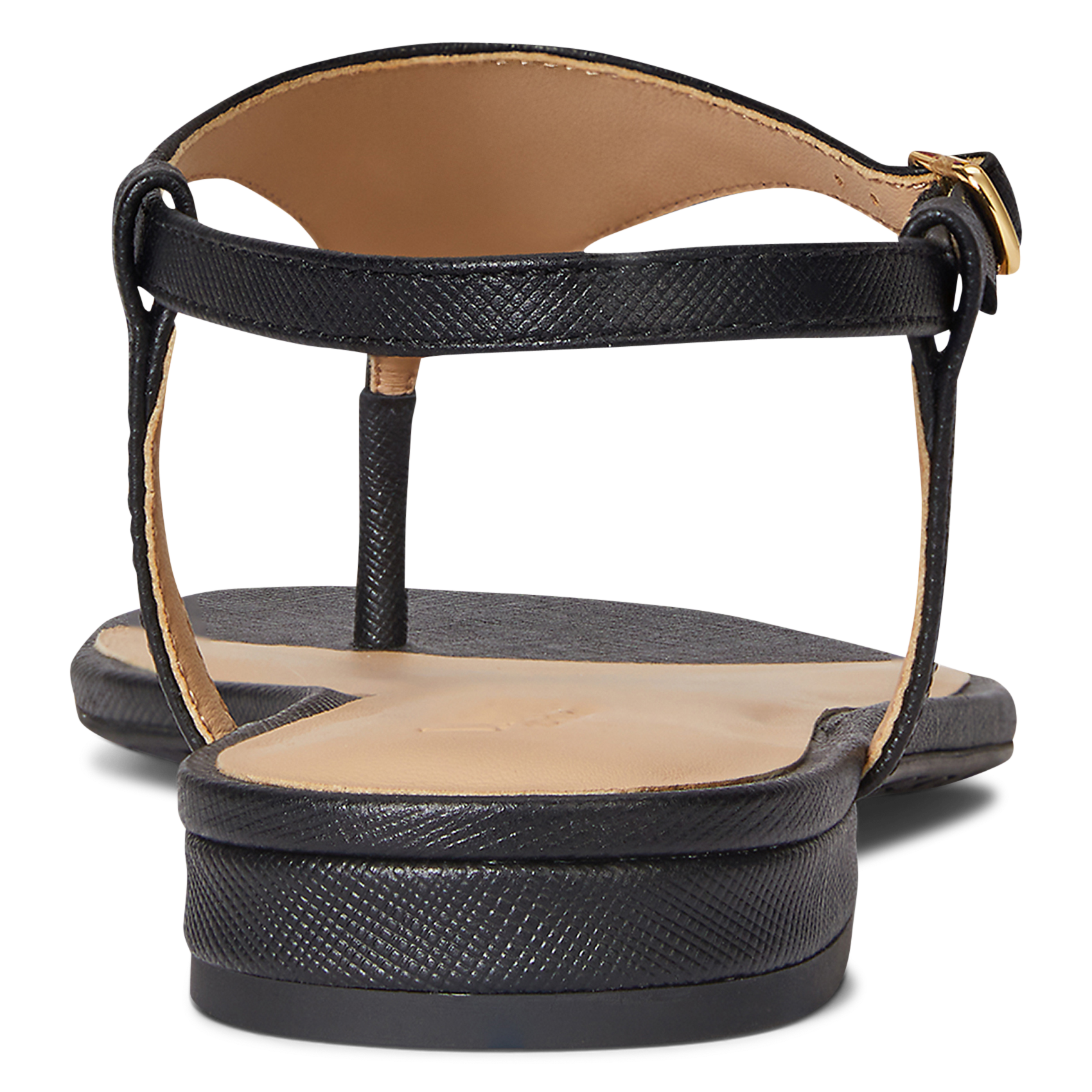 Aouda flat leather sandals POLO RALPH LAUREN Black