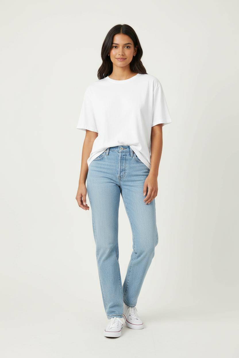 Cropped slim jeans with studs LEVI'S - Seconde main Blue