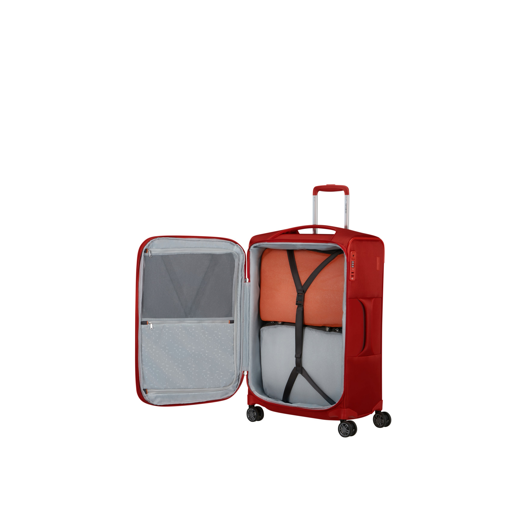 Re-lite suitcase 4 wheels size M Red