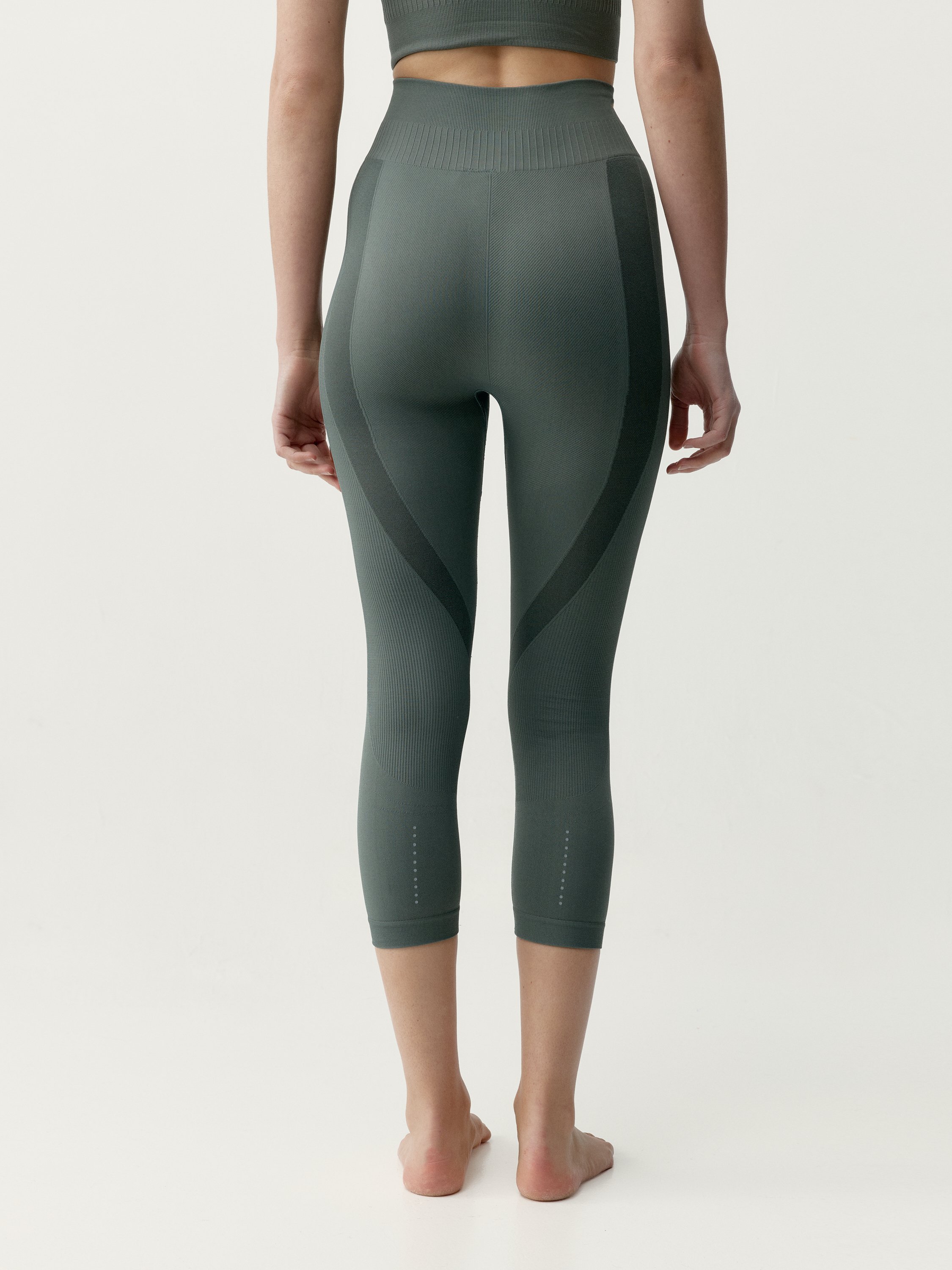 Legging de sport capri seamless eris BORN Vert