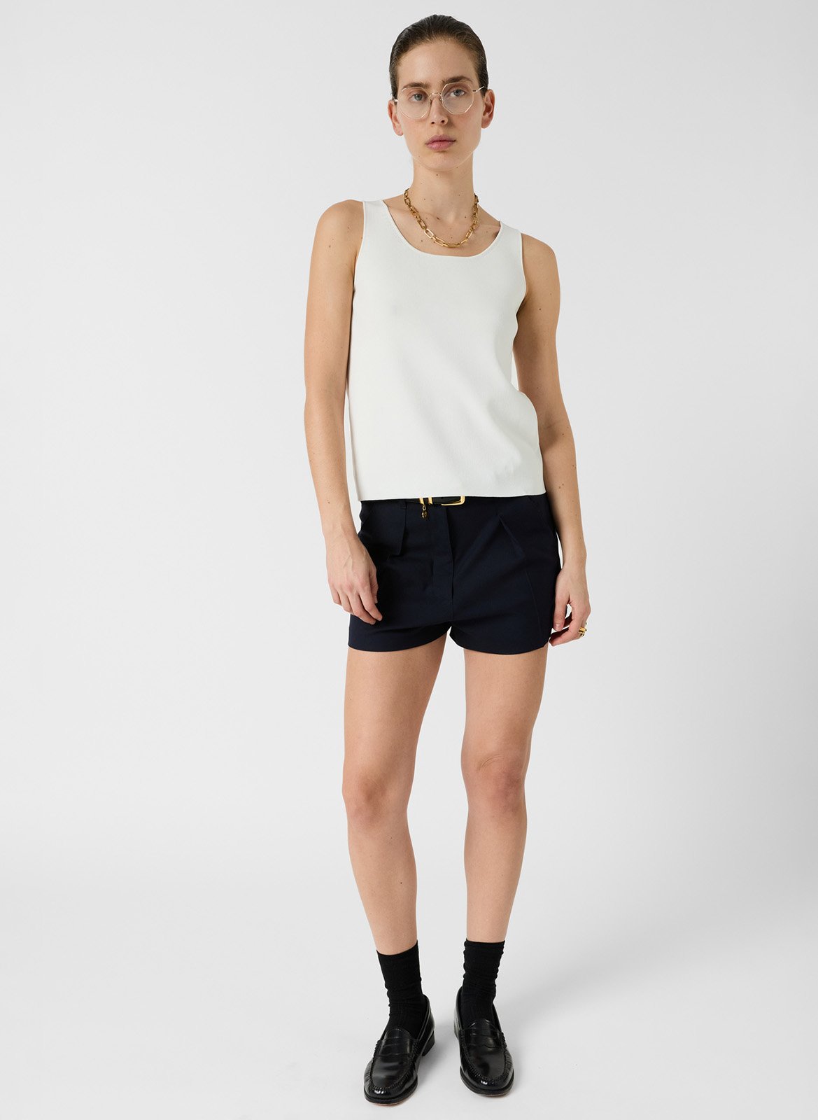 Aansluitende top met ronde hals GERARD DAREL Wit