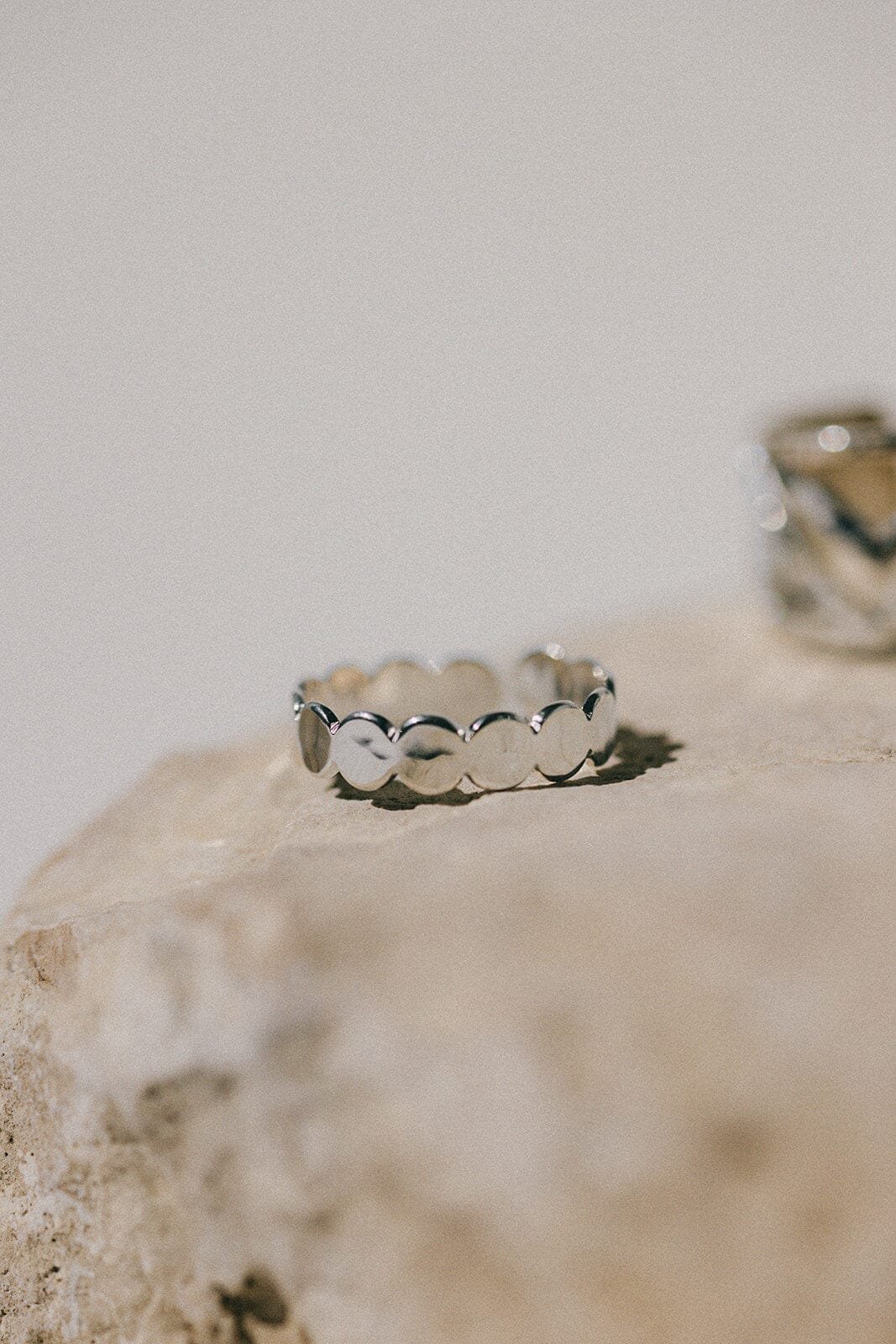 Hammered gold plated ring MONSIEUR SIMONE Silver