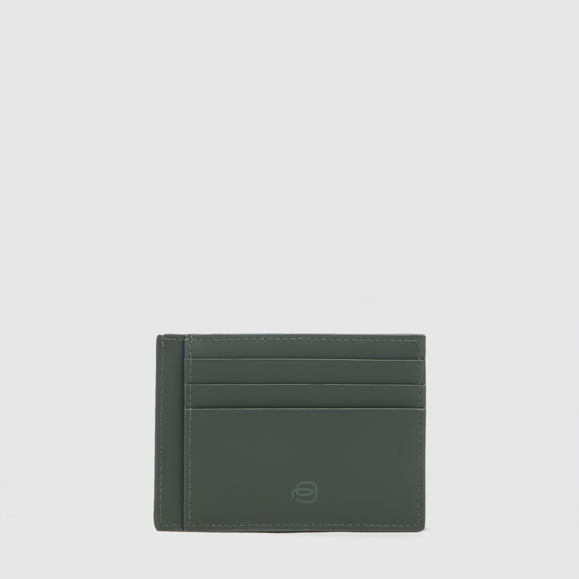 Slim men's credit card holder PIQUADRO Green