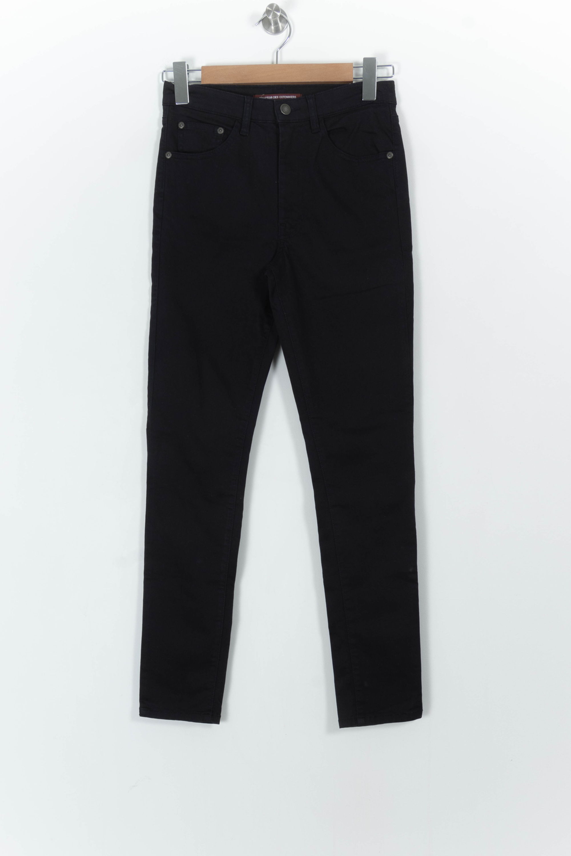 Cropped slim jeans with studs COMPTOIR DES COTONNIERS - Seconde main Blue