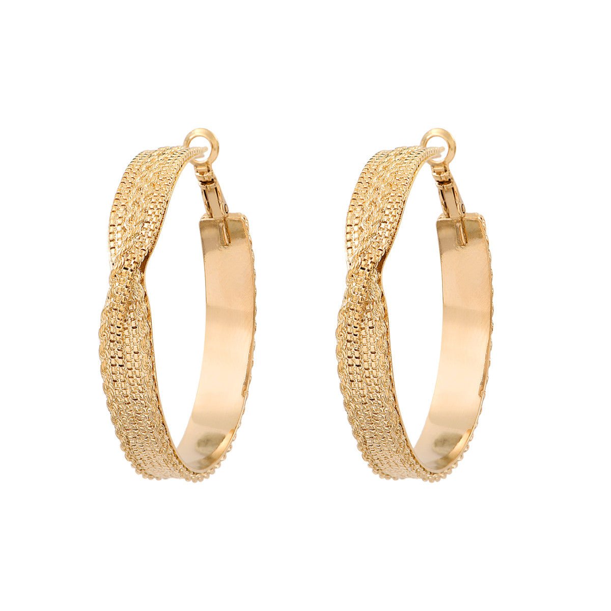 Bohemian hoop earrings SATELLITE PARIS Golden
