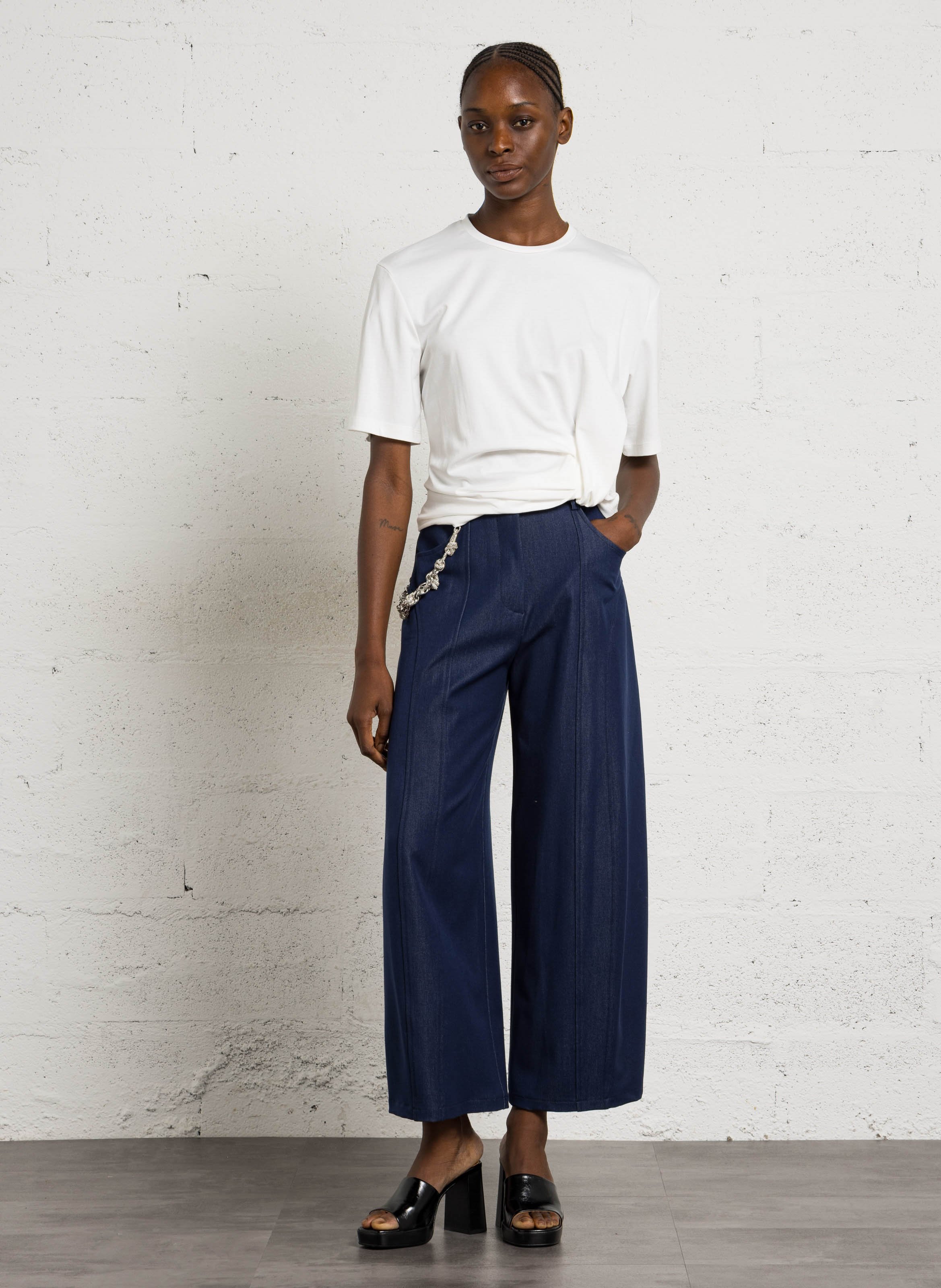 Wide-leg pants IMPERIAL Blue