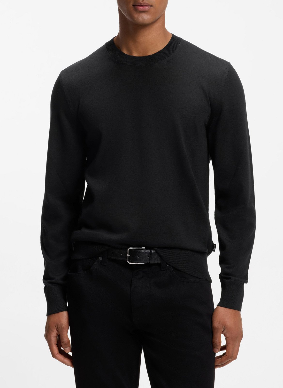 Pull col rond en laine  BOSS