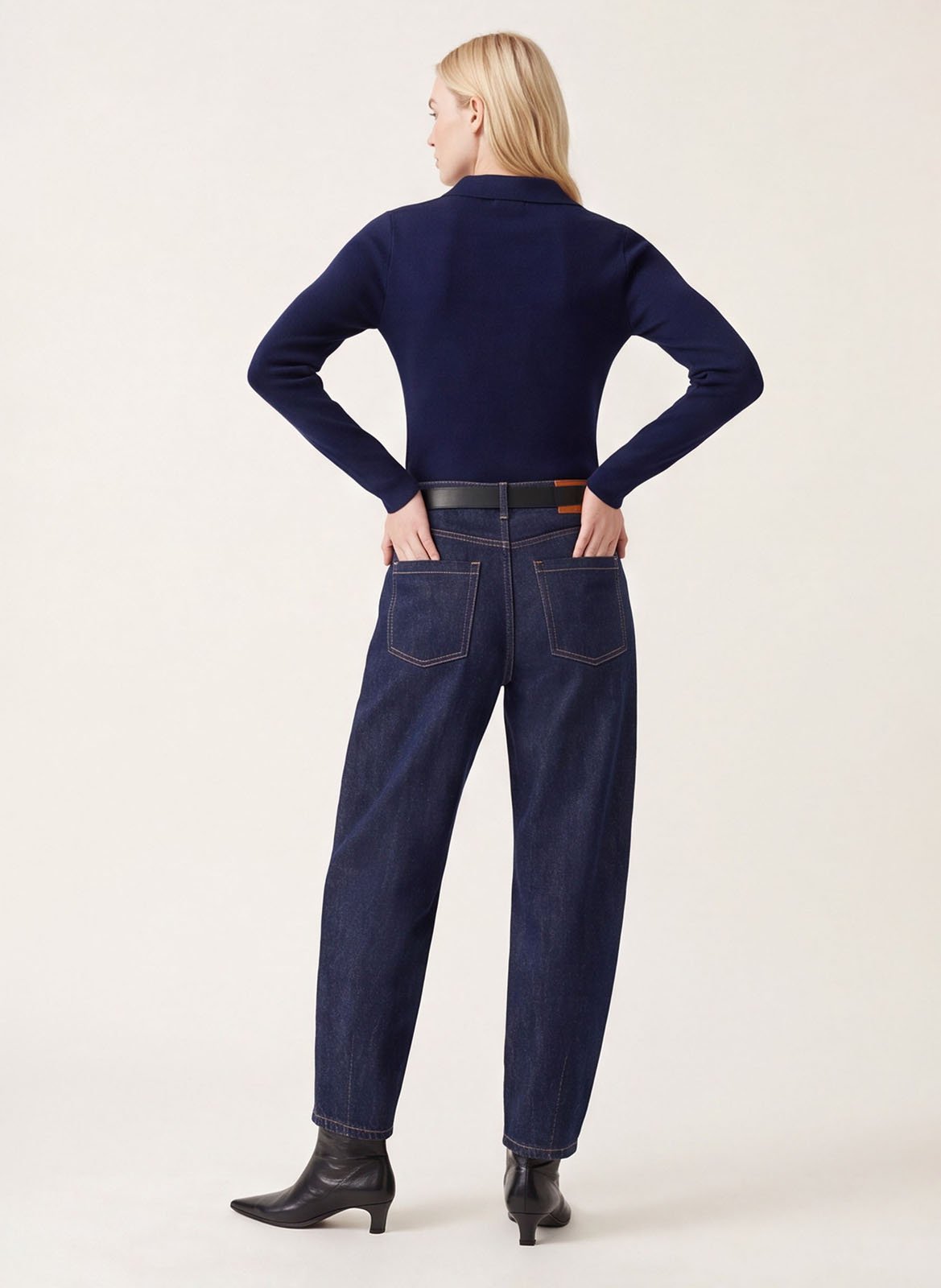 Sjaal van fantasietricot - Aly KOOKAI Blauw