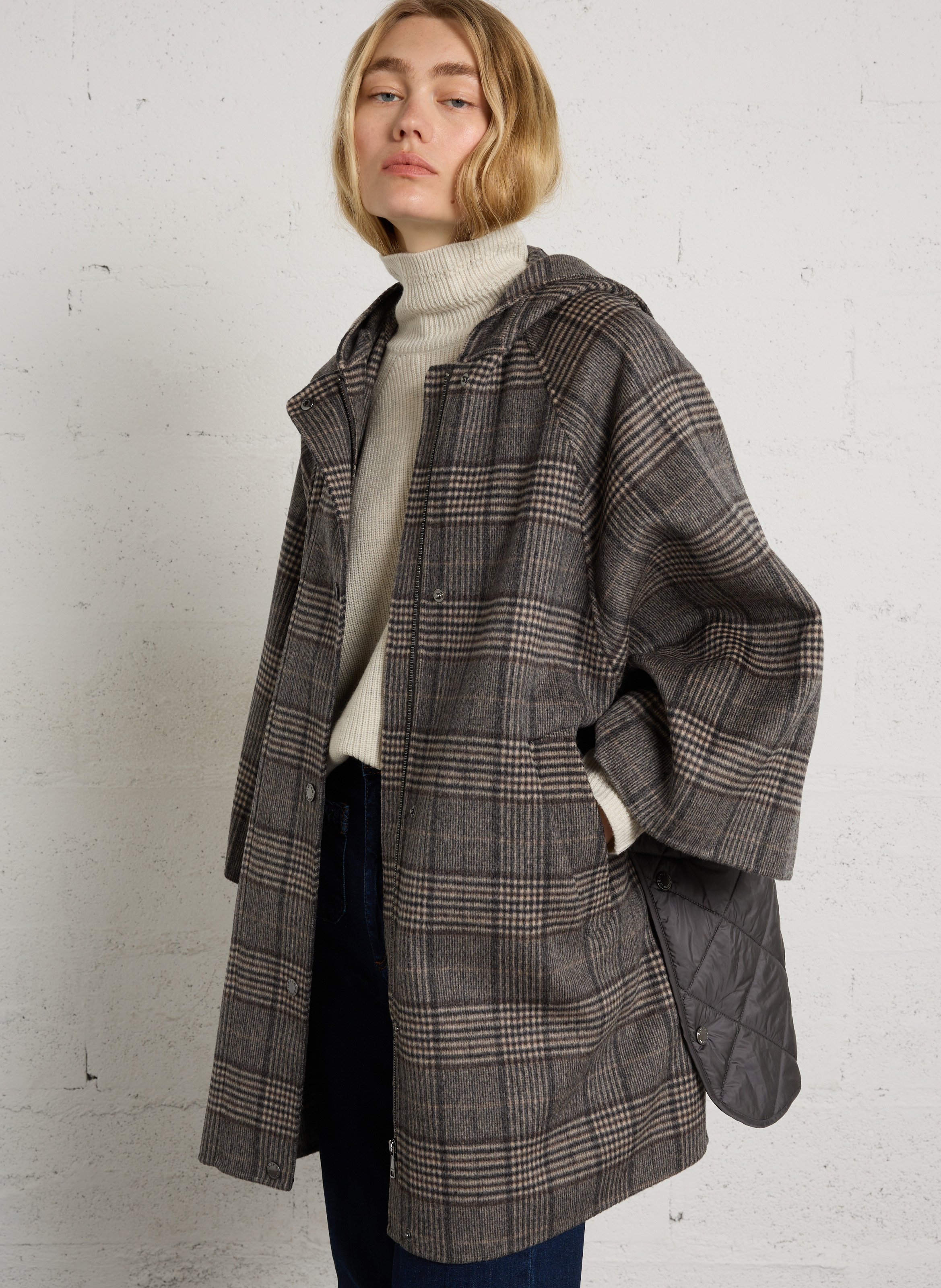Weiter Wollmantel MAX MARA WEEK END Schwarz