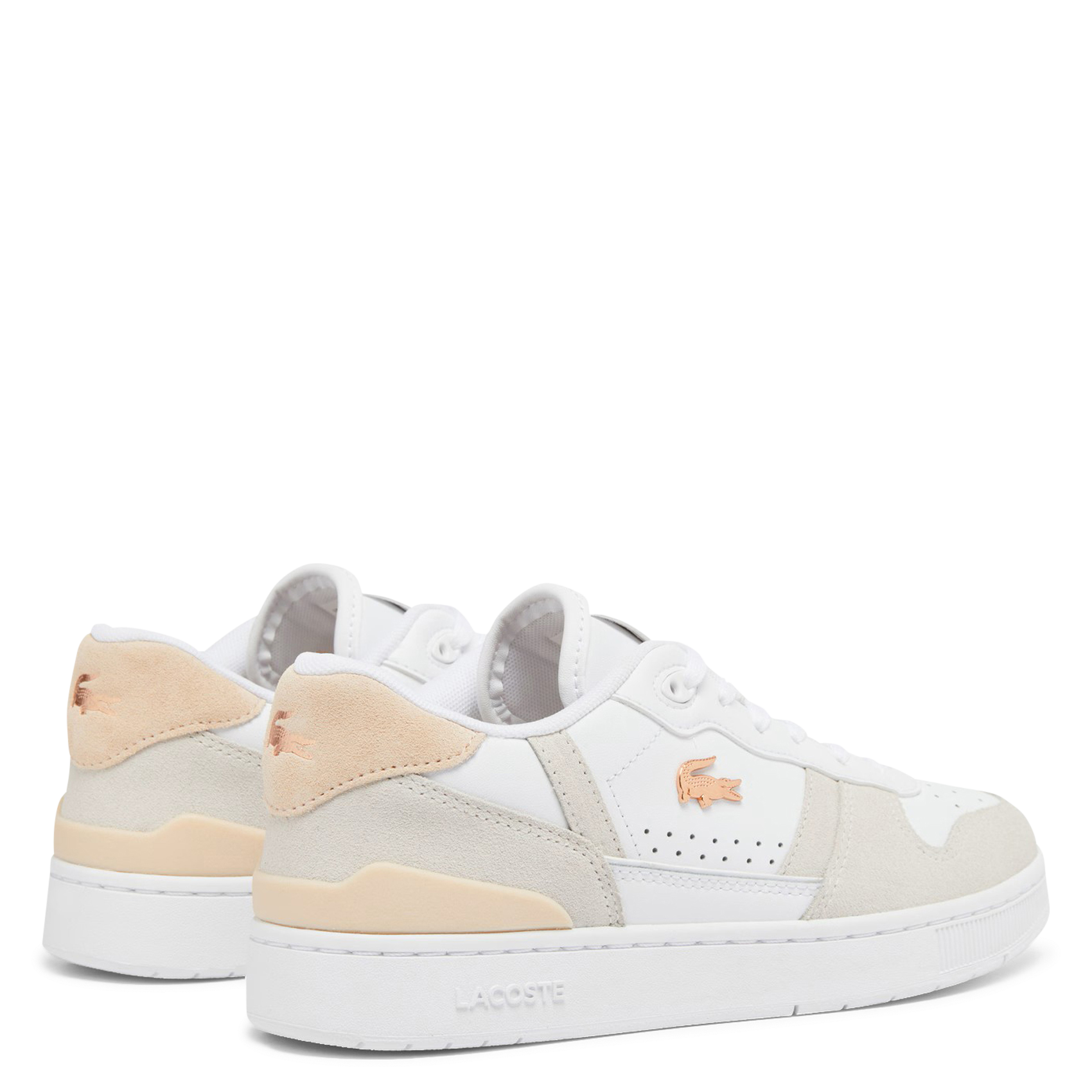 Baskets basses en cuir LACOSTE Blanc