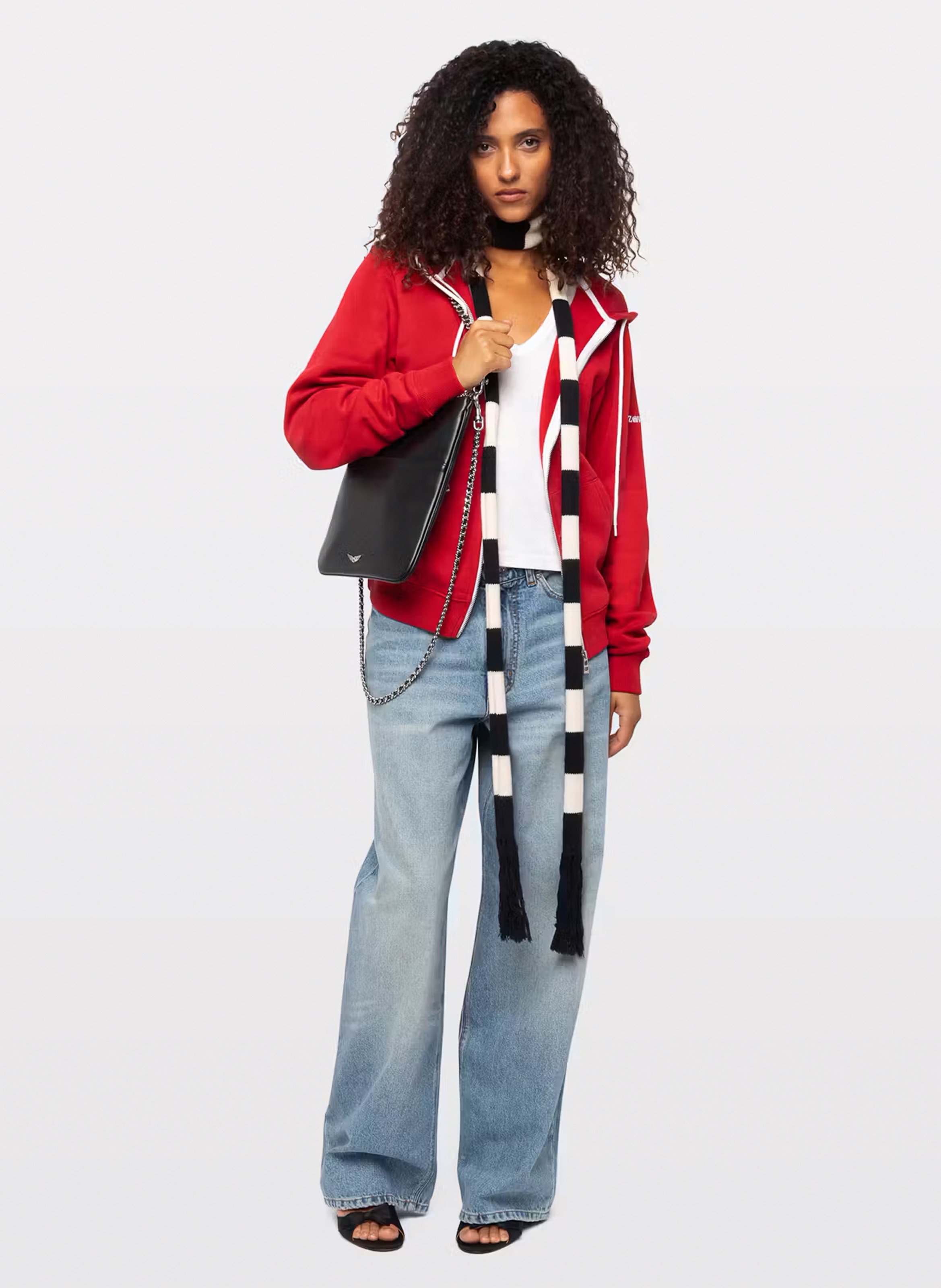 Kapuzen-Sweatshirt aus Baumwolle ZADIG&VOLTAIRE Rot