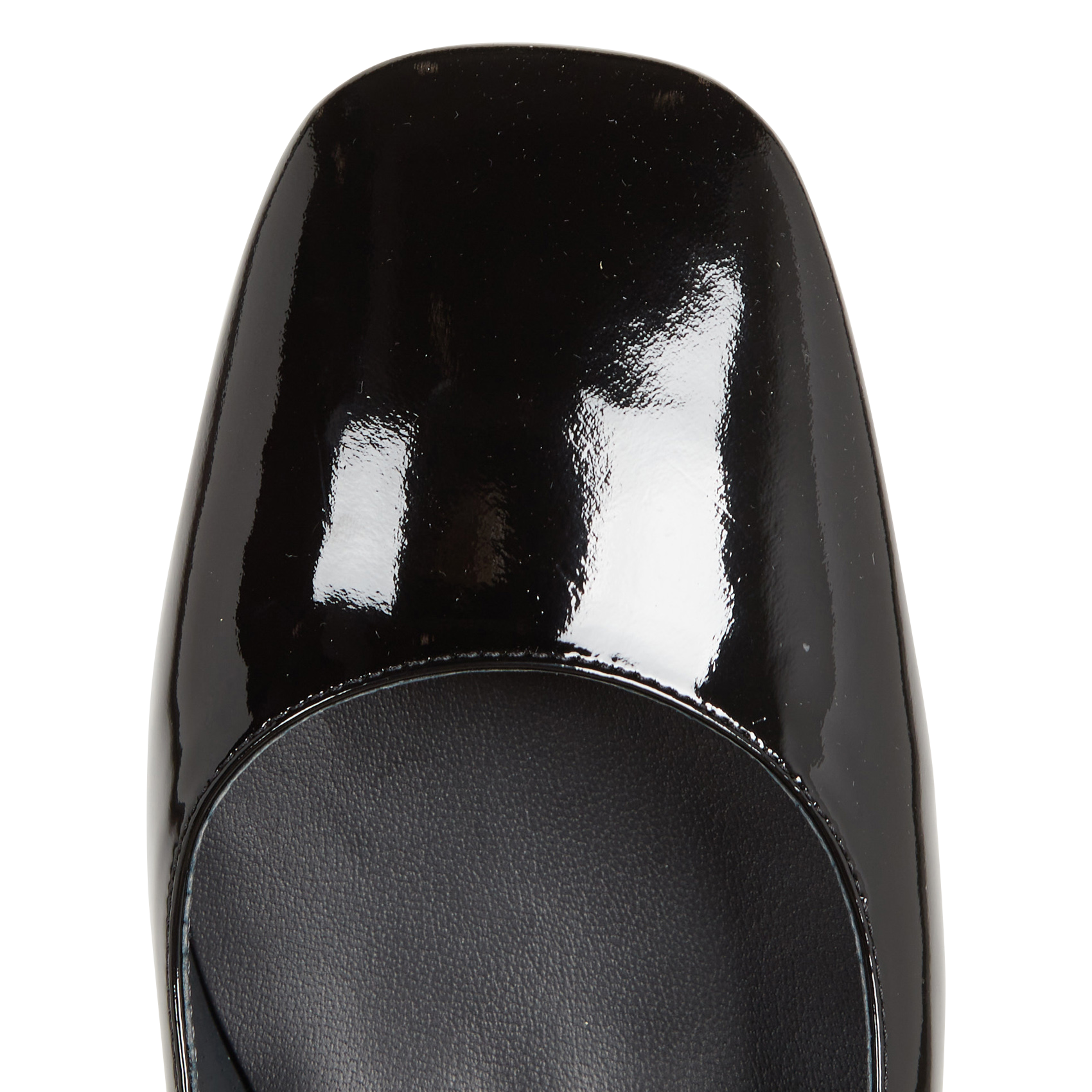 Glazed leather Mary Janes JONAK Black