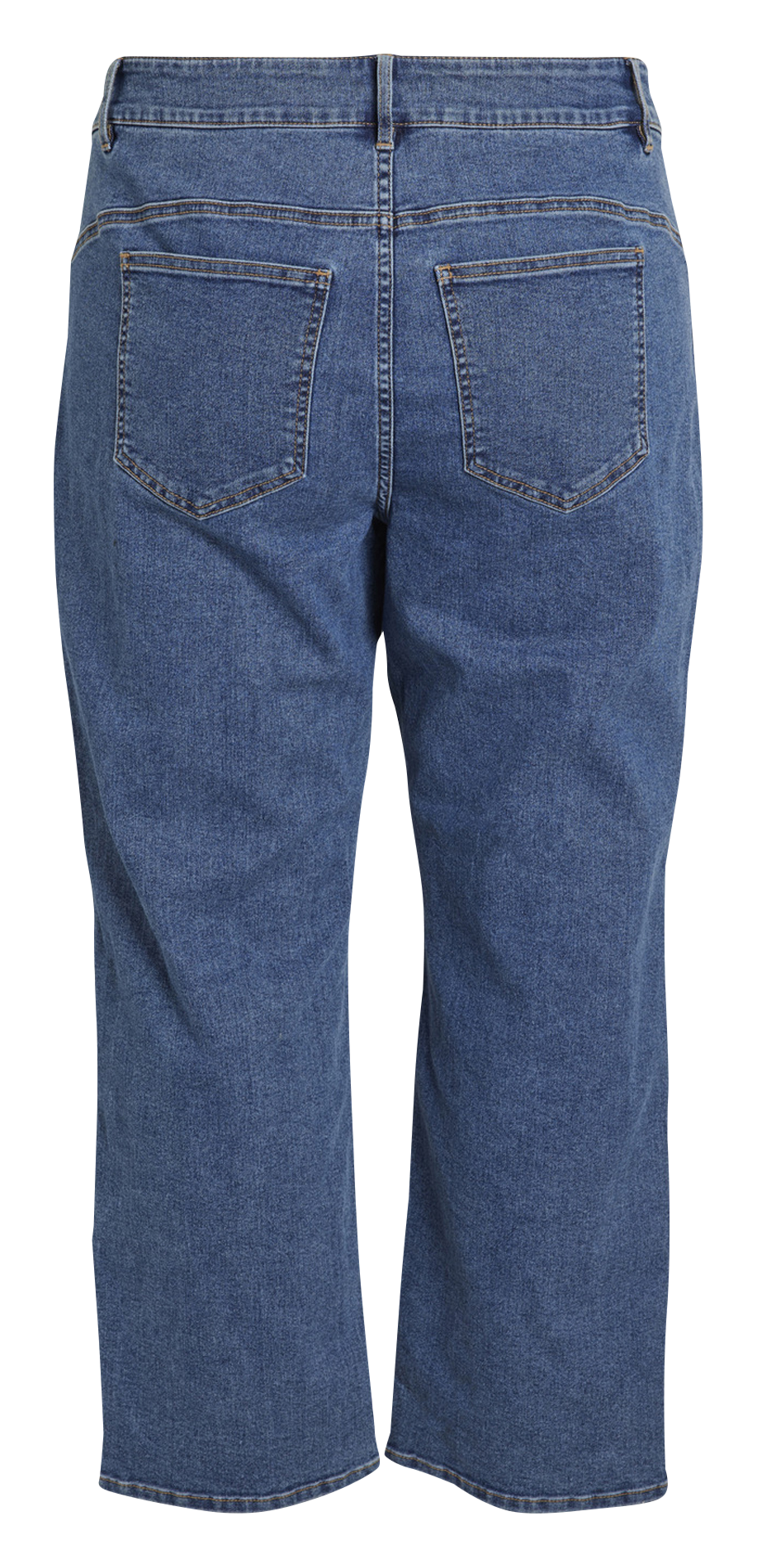 Jean droit en coton mélangé EVOKED Jean Délavé