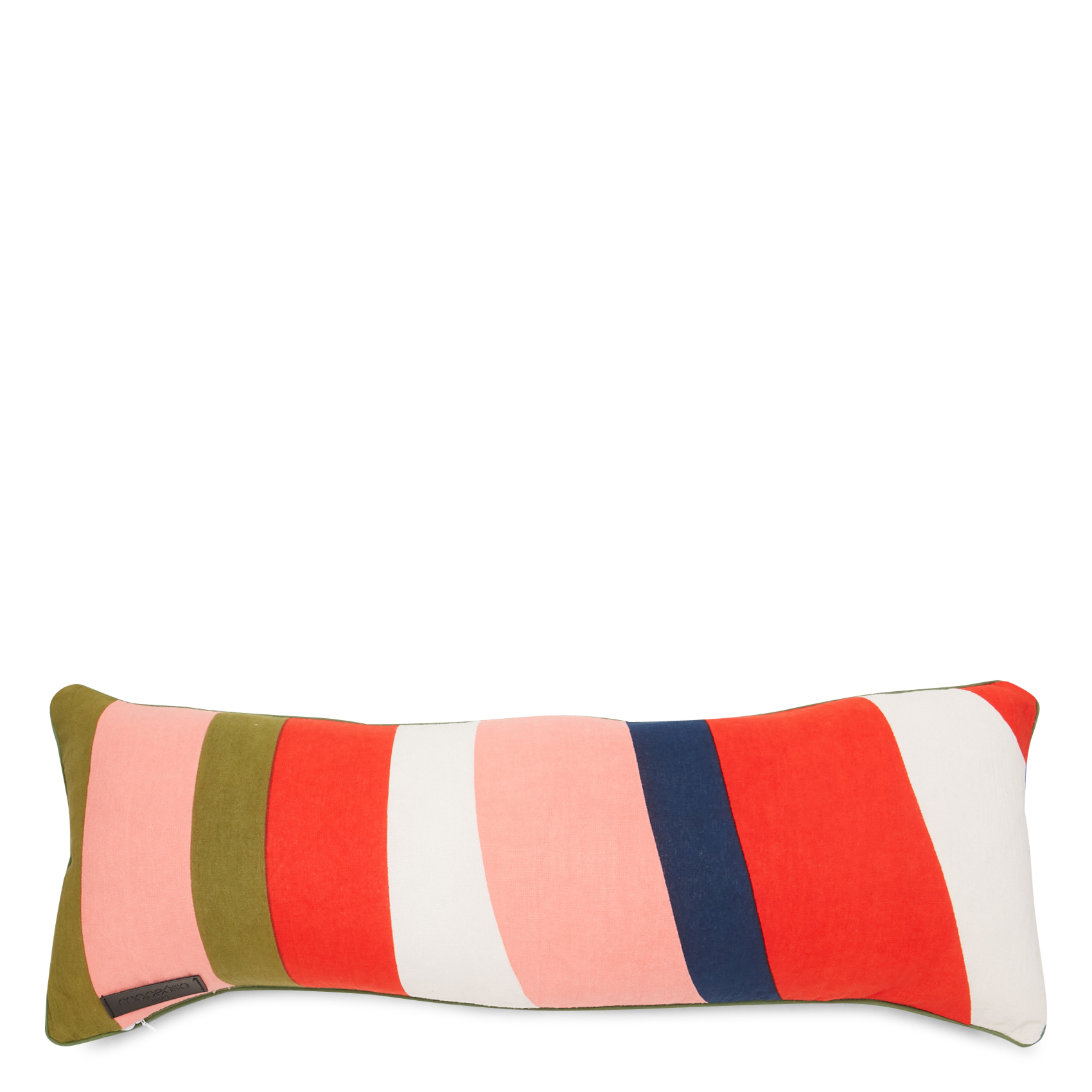 Printed cotton cushion cover OrangeMAPOESIE