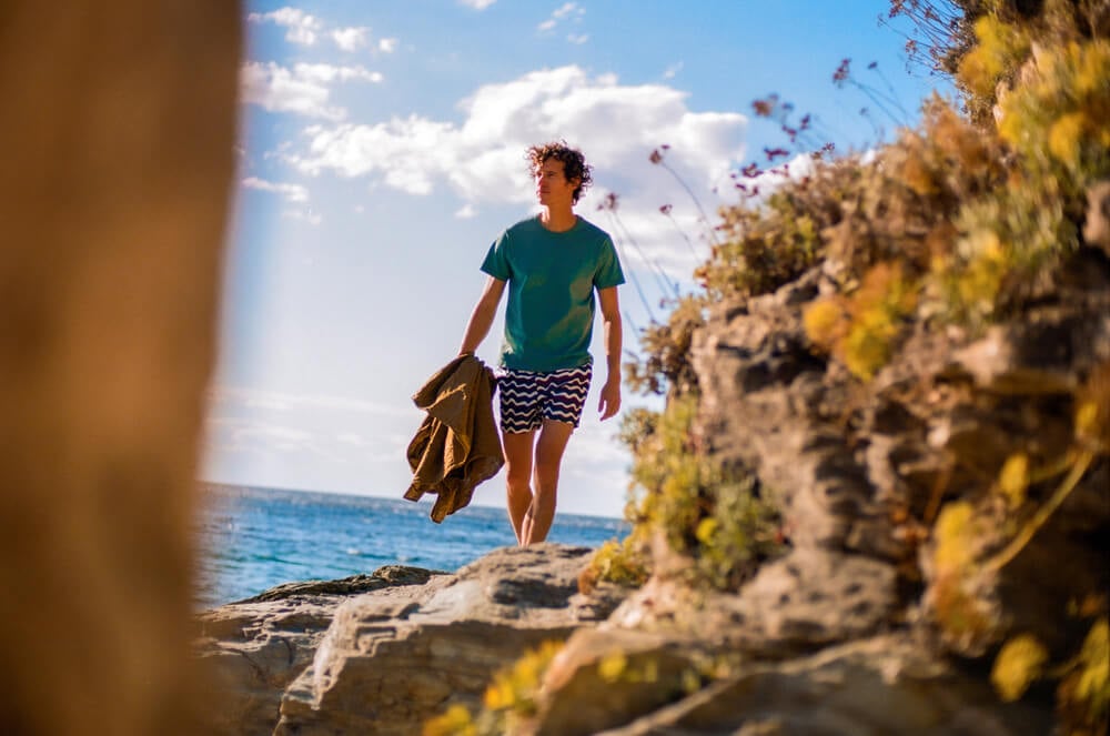 Short-sleeved T-shirt with round neckline APNEE Green