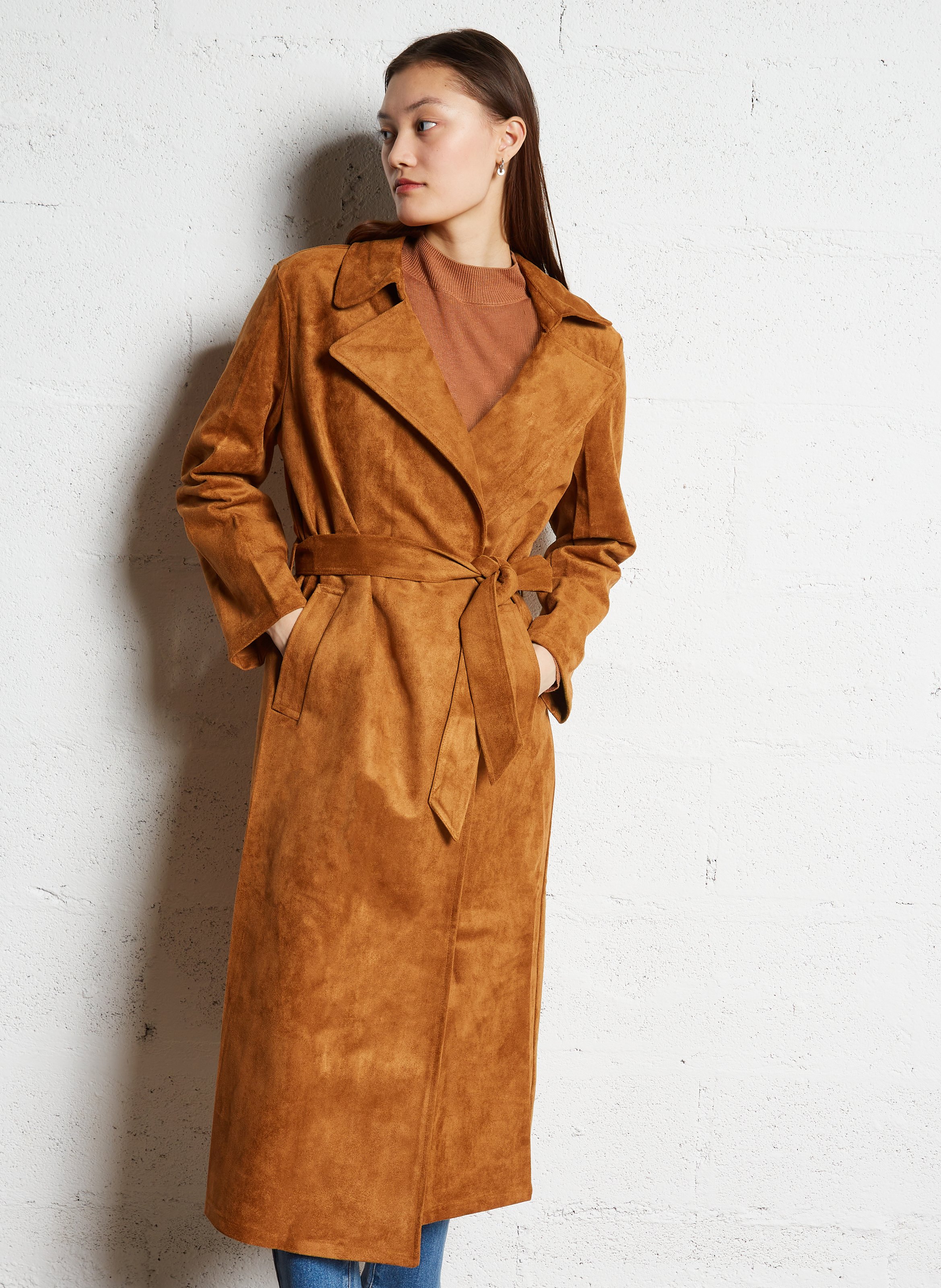 Trench col à revers  LA PETITE ETOILE Marron