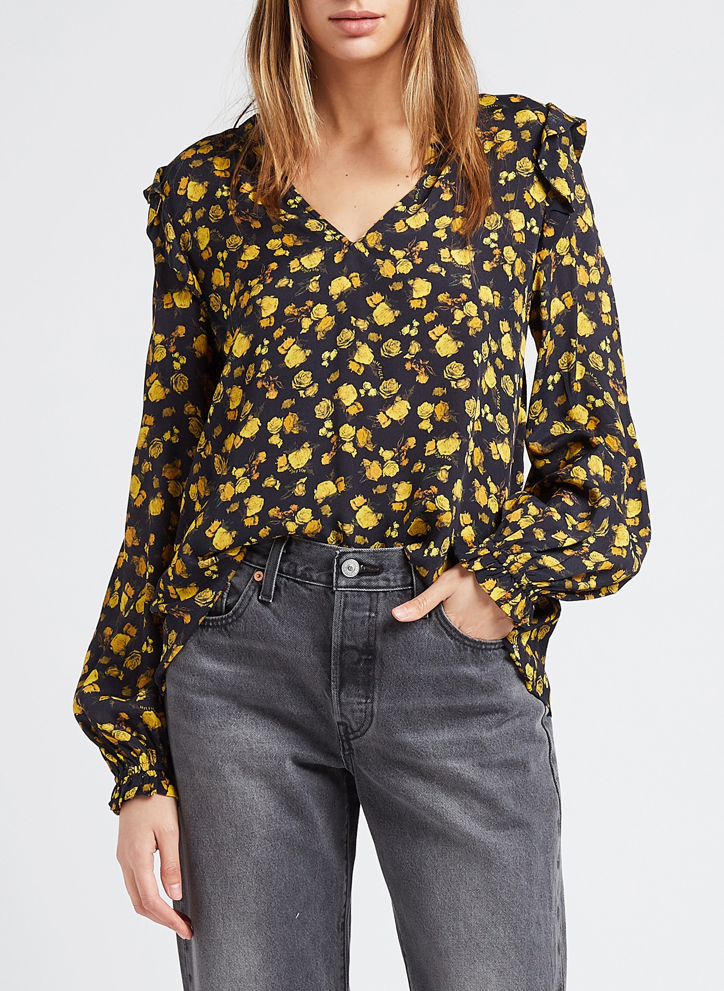 Floral print V-neck blouse TOMMY HILFIGER Multicolored