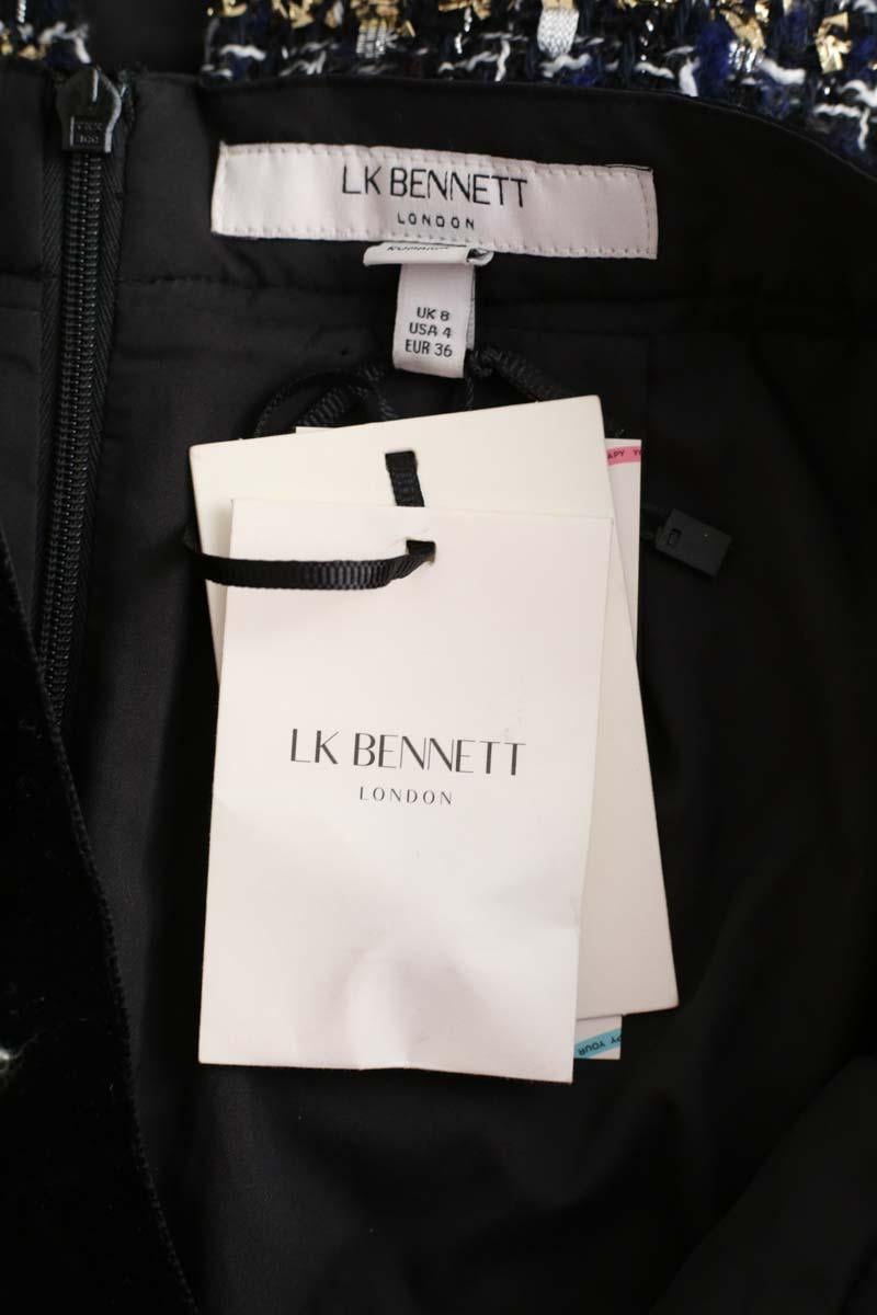 Jupe en coton LK BENNETT - Seconde Main Bleu