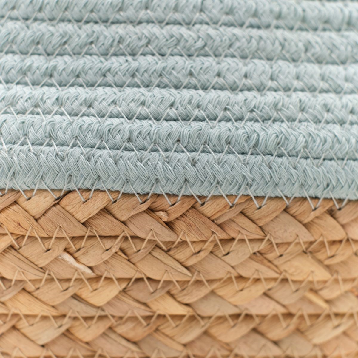 Panier rond en coton FACTORY Bleu