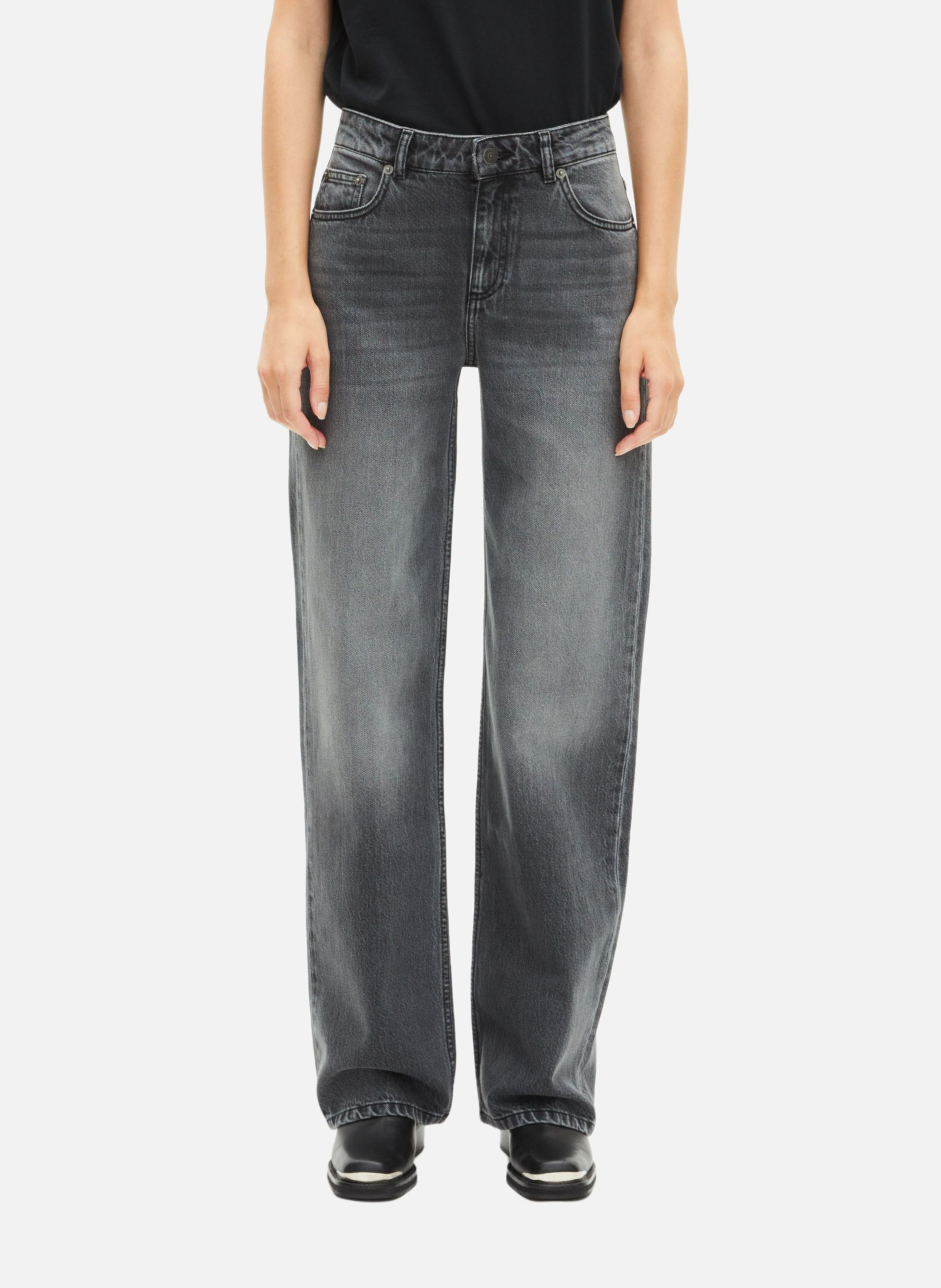 Straight cotton-blend pants THE KOOPLES Black