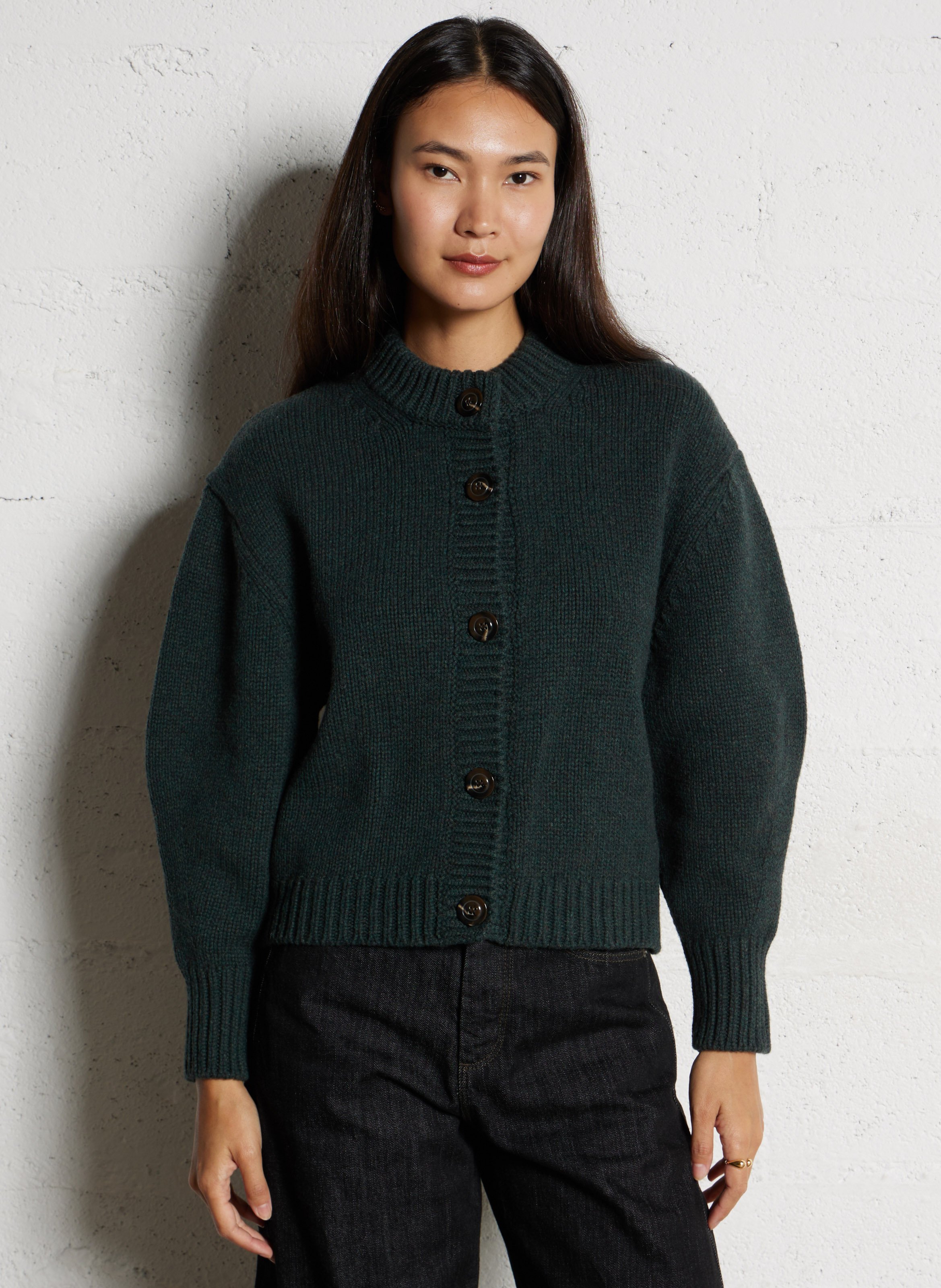 Cardigan col rond en laine SOEUR