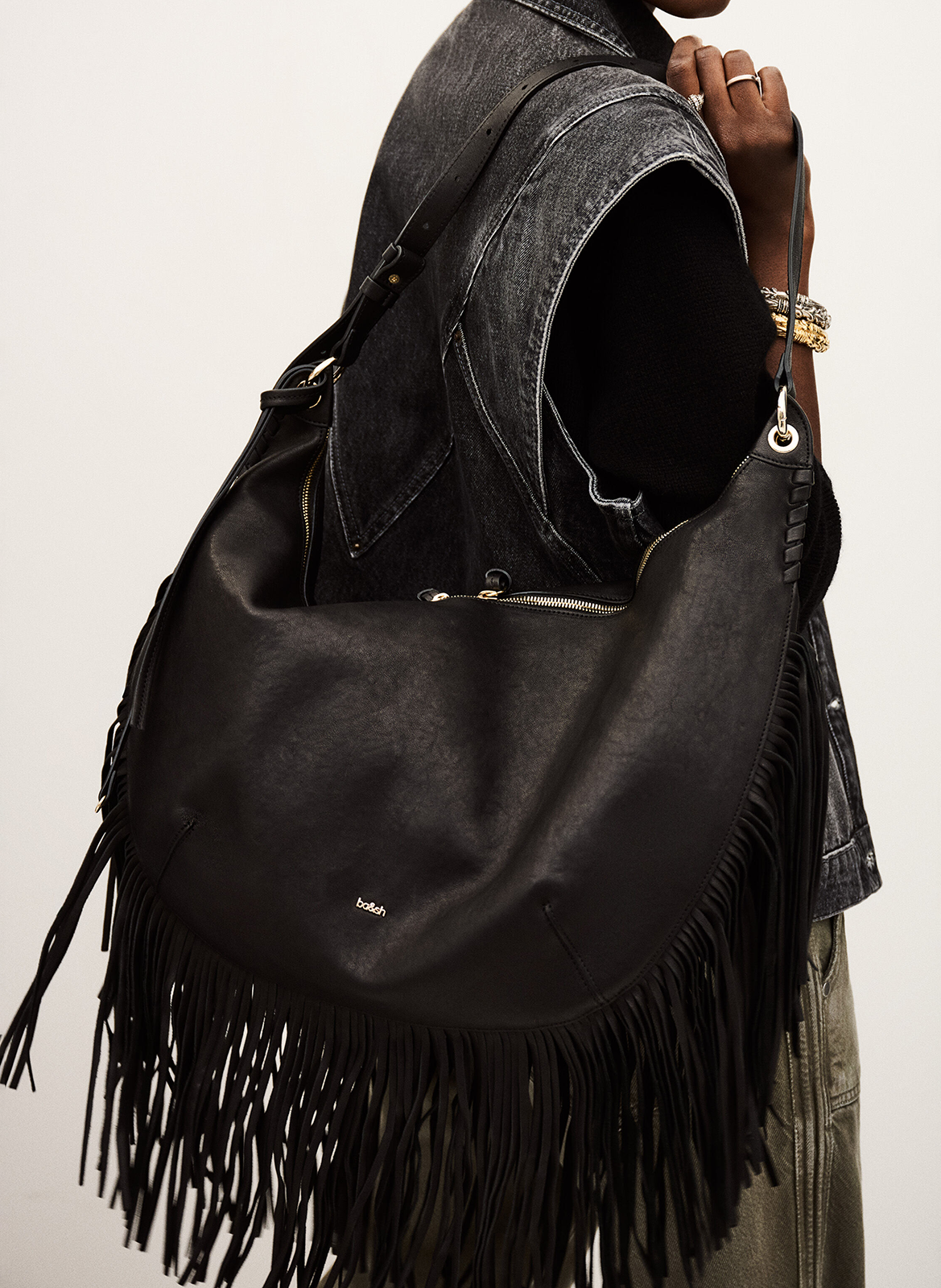Sac en cuir BA&SH Noir