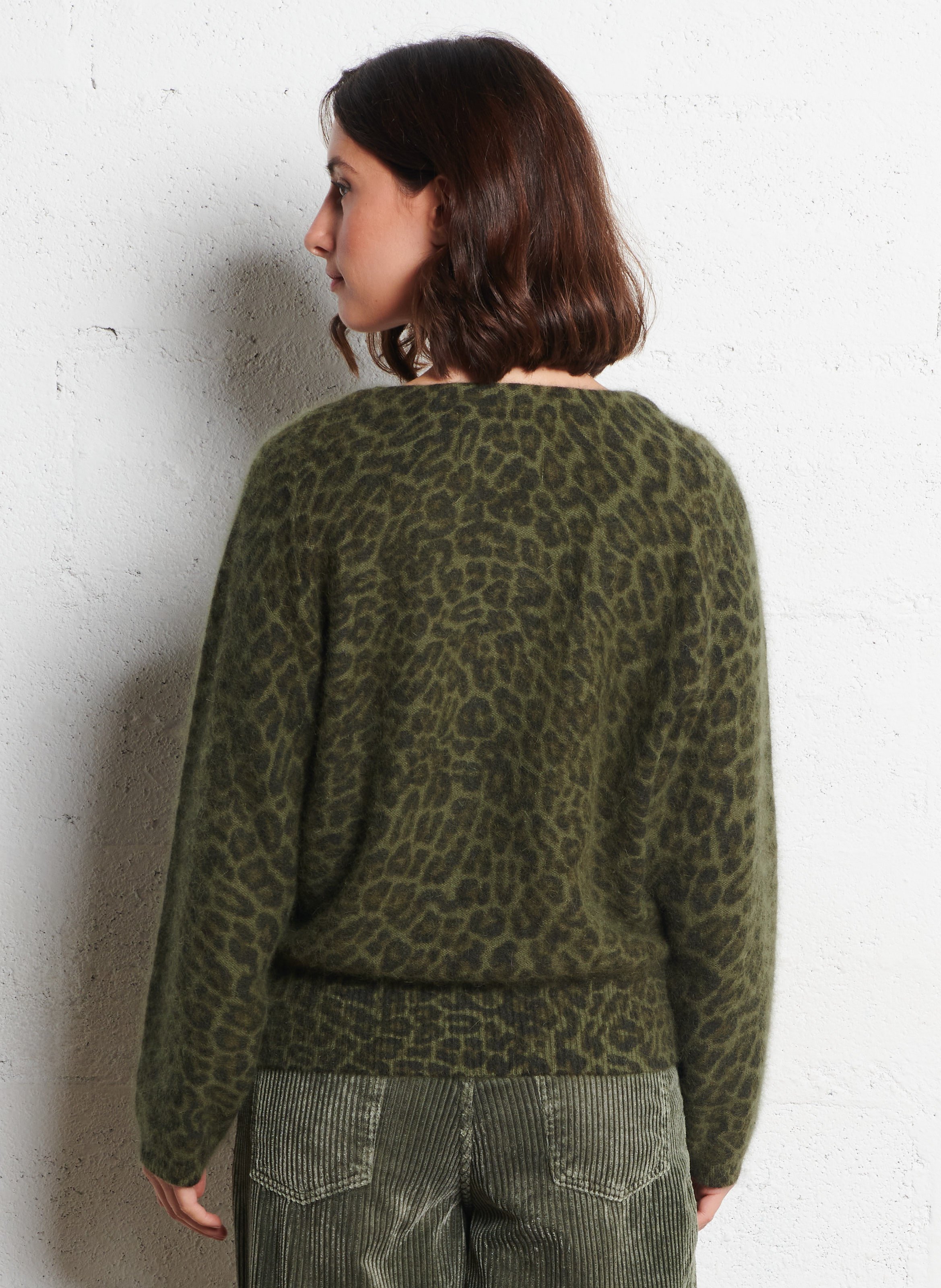 Oversized trui met opstaande kraag BELLEROSE Blauw