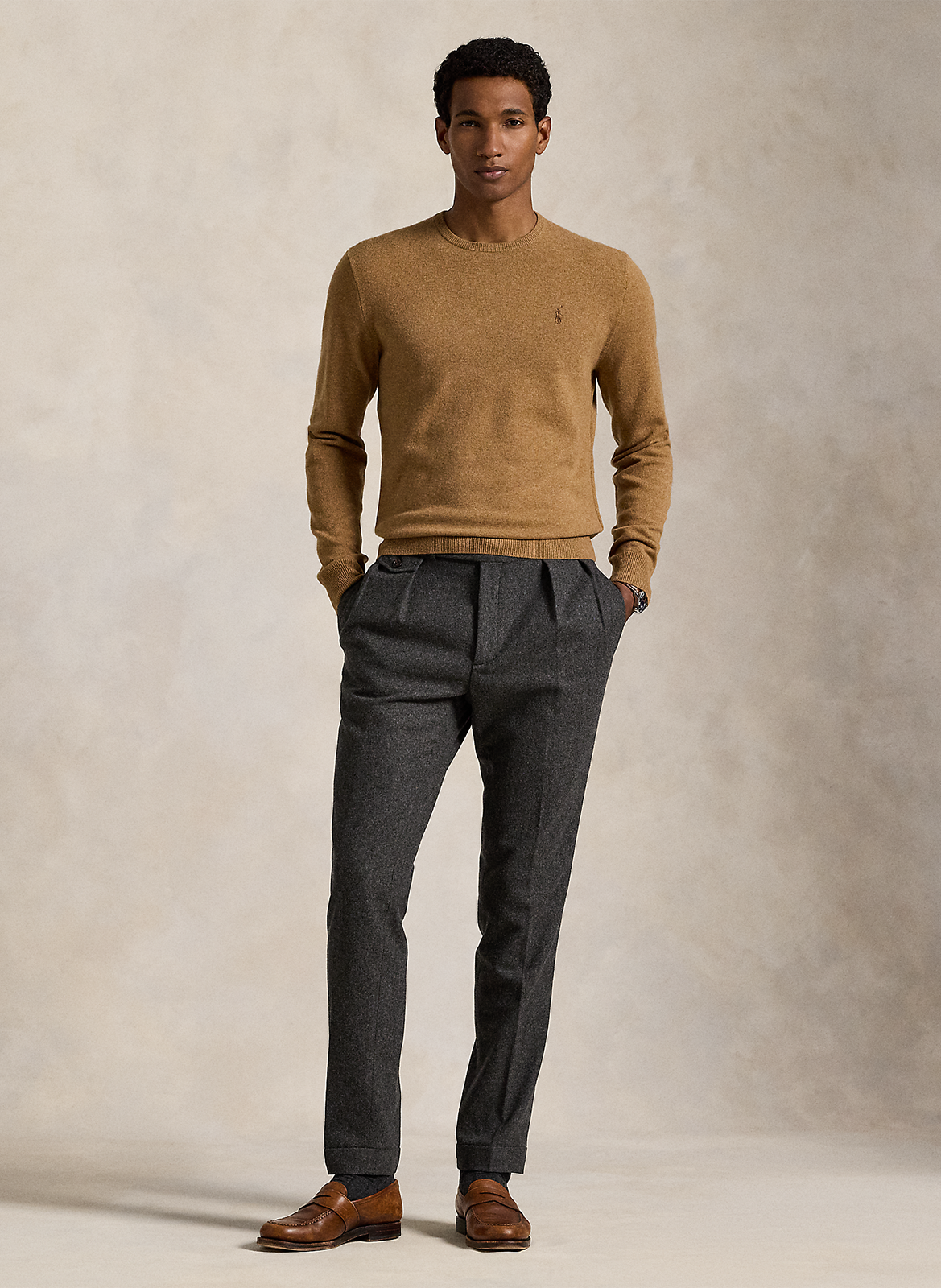 Abidjan wool round-neck sweater POLO RALPH LAUREN Brown