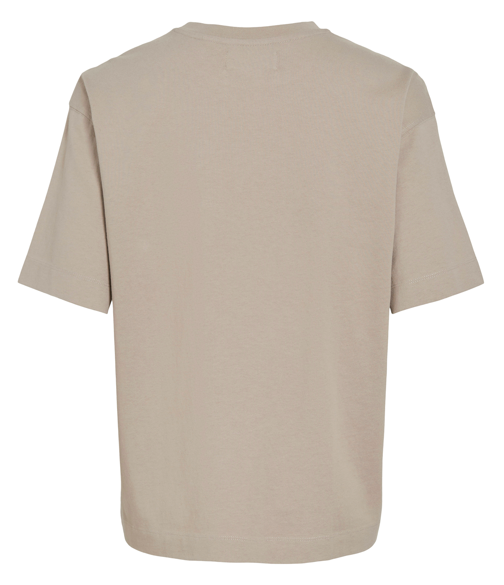 Oversized round neck organic cotton t-shirt ROUGE EDIT Grey