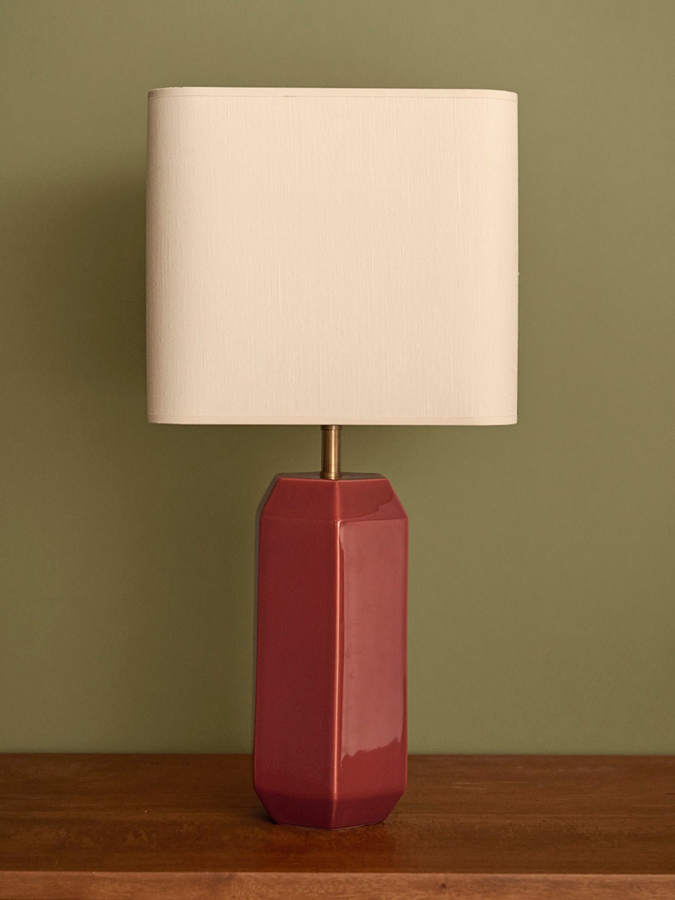 Ceramic lamp base - large victory model CYRILLUS Orange