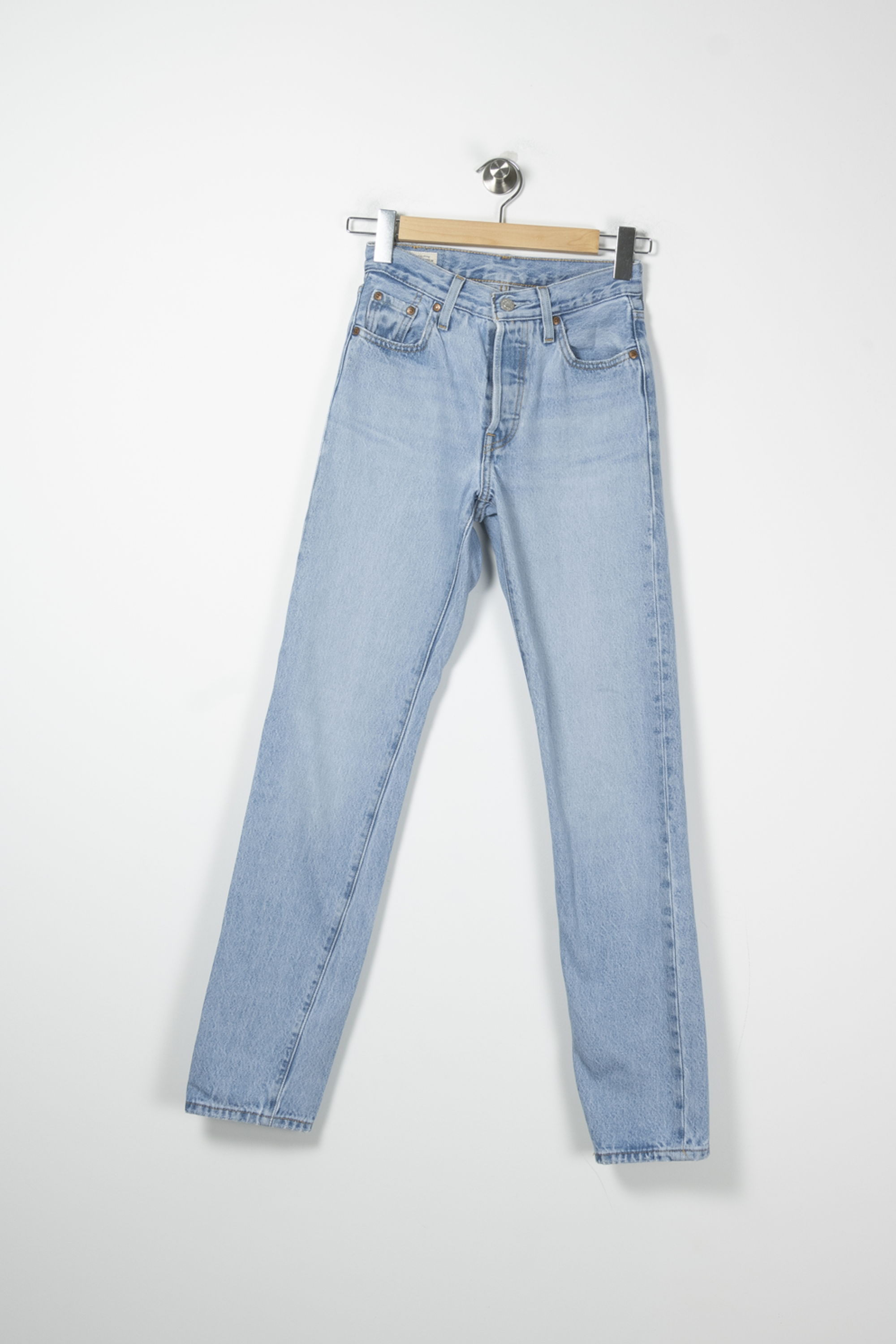 Cropped slim jeans with studs LEVI'S - Seconde main Blue