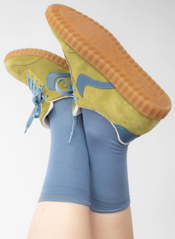 Cotton socks with logo BONNE MAISON Blue