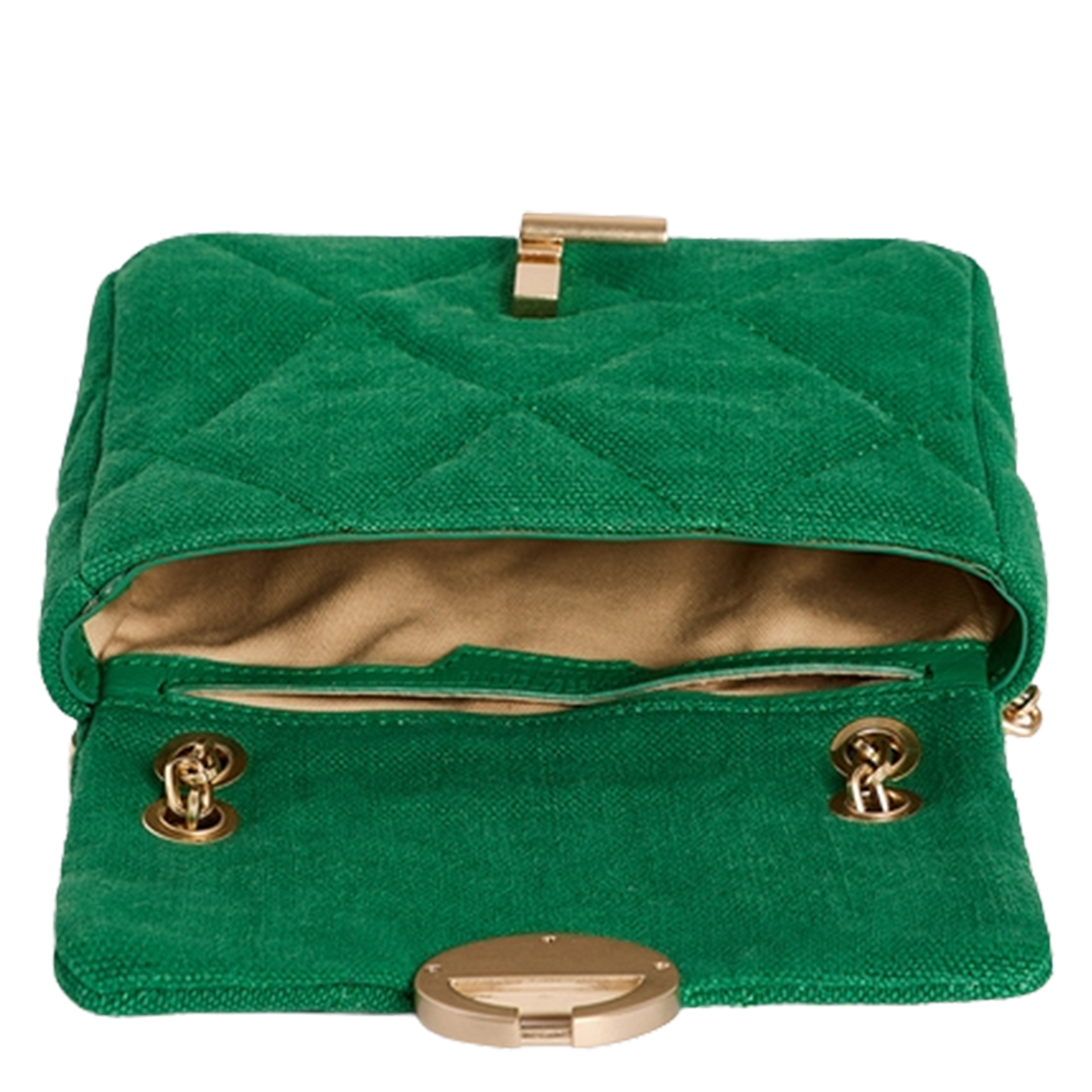 Sac bandoulière en lin VANESSA BRUNO Vert