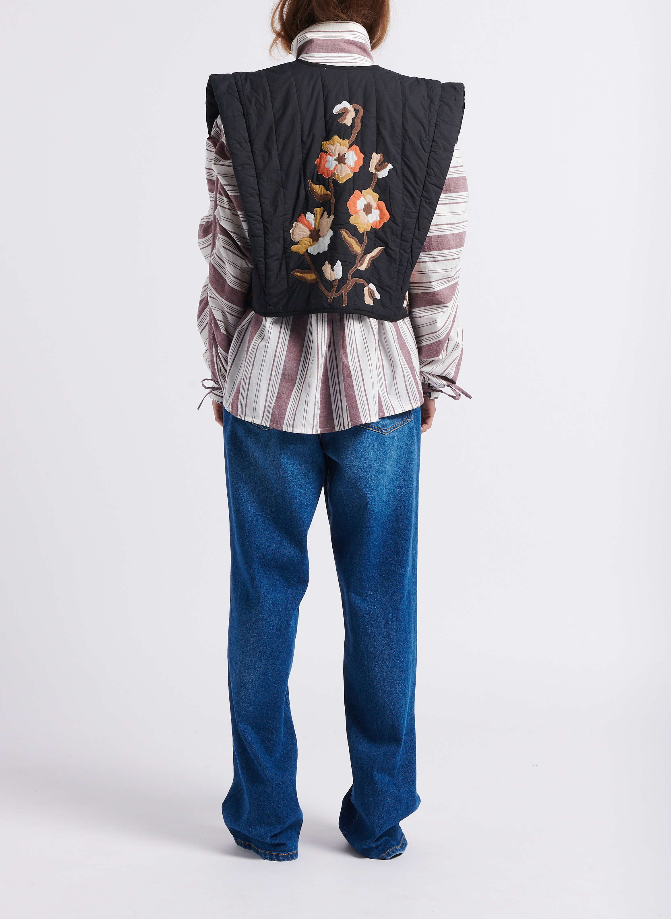 Kurzer Bolero aus gesteppter Baumwolle V DE VINSTER Schwarz