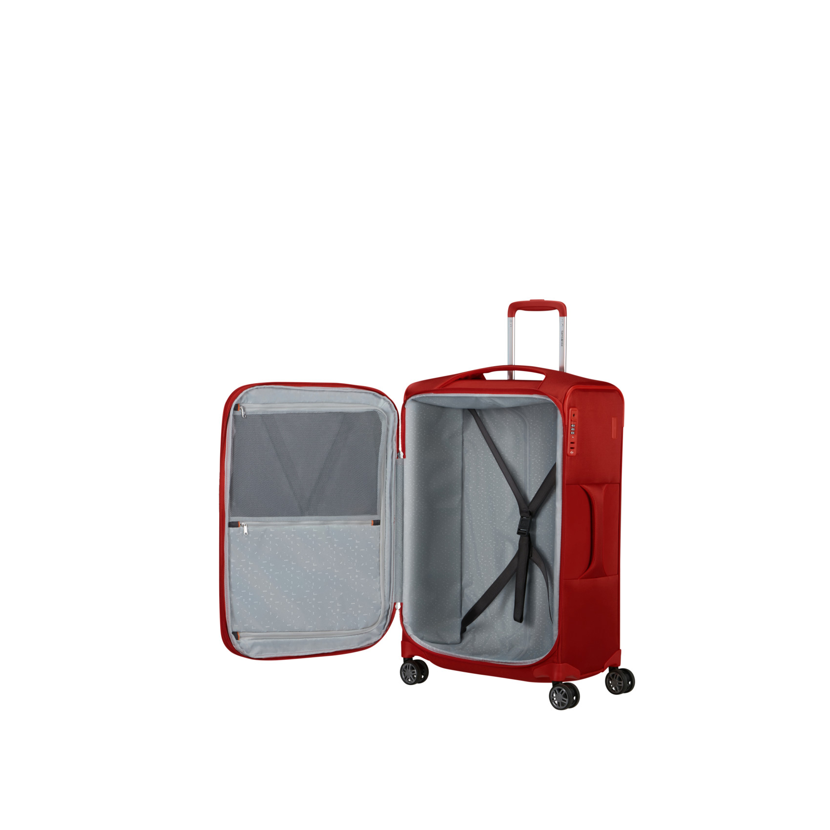 Re-lite suitcase 4 wheels size M Red