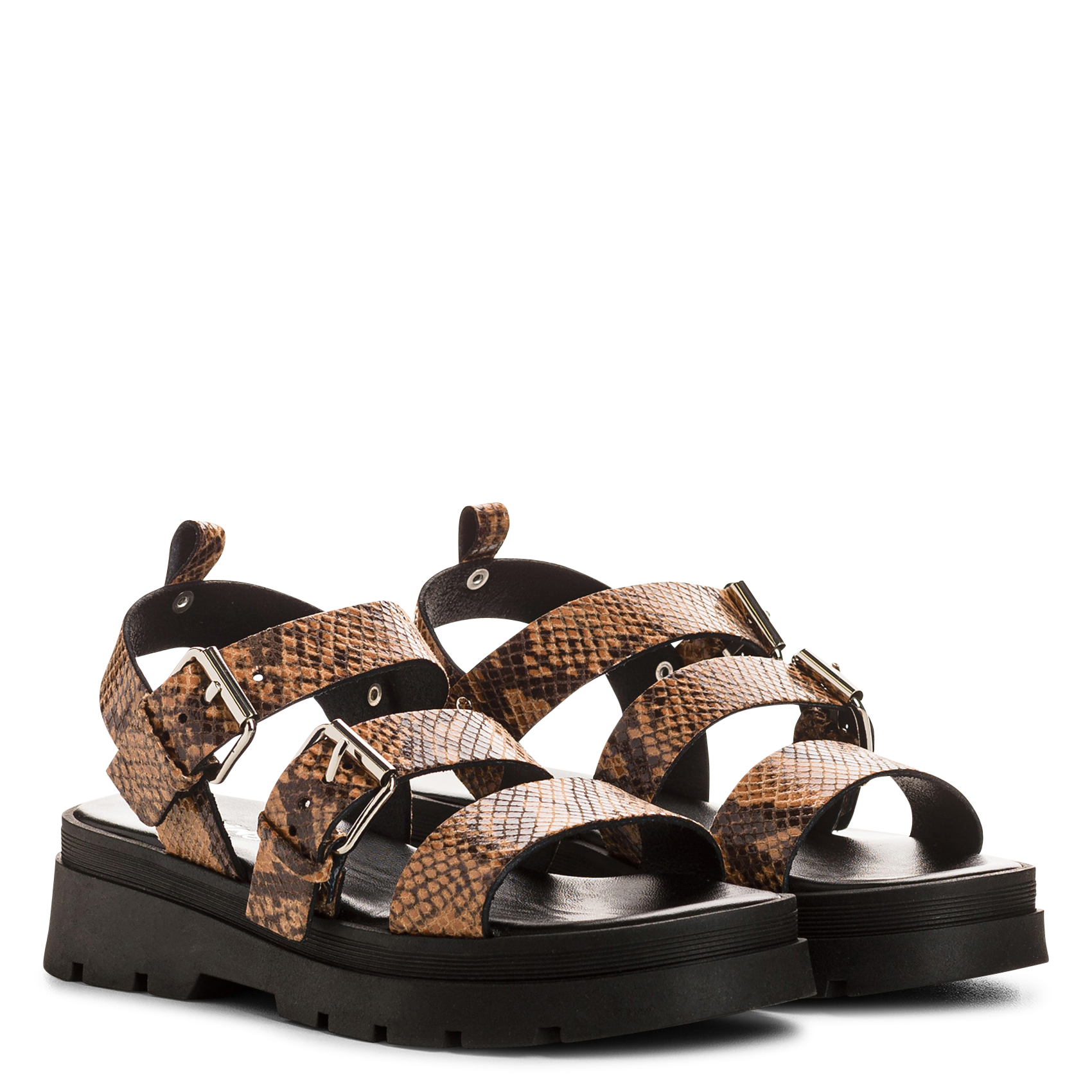 Arizona - Flache Sandalen REQINS Braun