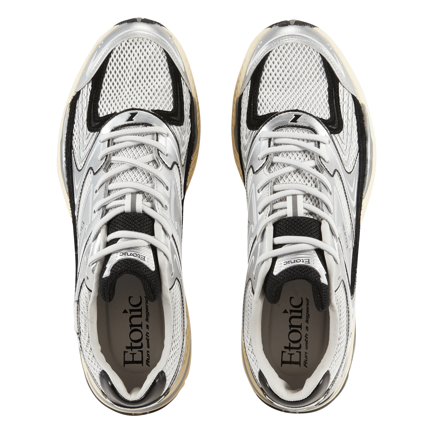 Lace-up low-top sneakers ETONIC Silver